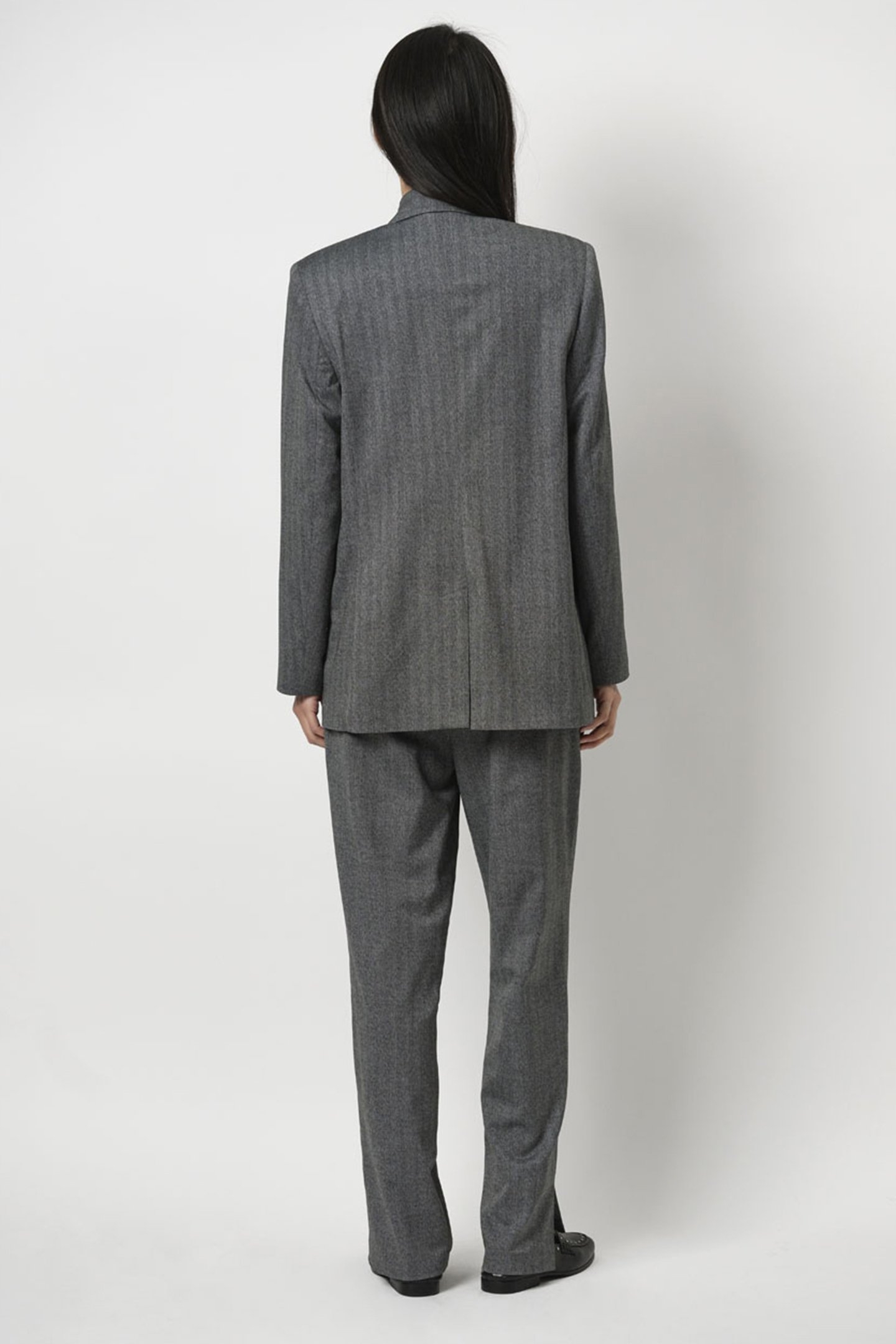 DEAN HERRINGBONE PANTS GRAPHITE 2