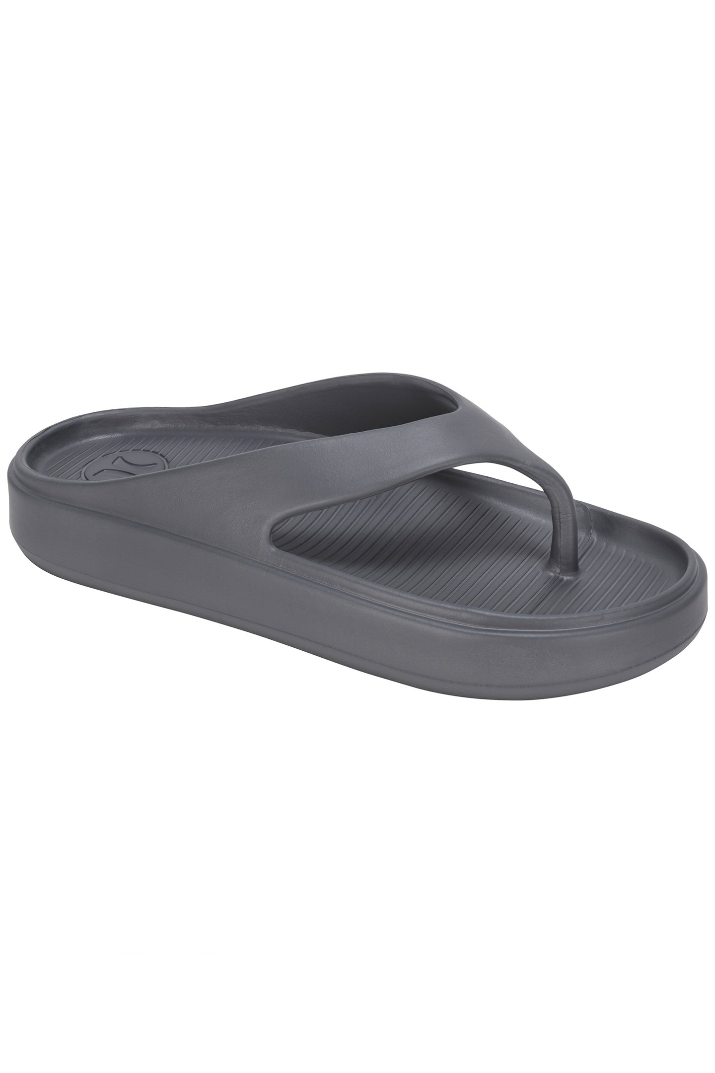 1PK MENS INJECTION FLIP FLOP LIGHT PASTEL GREY 2