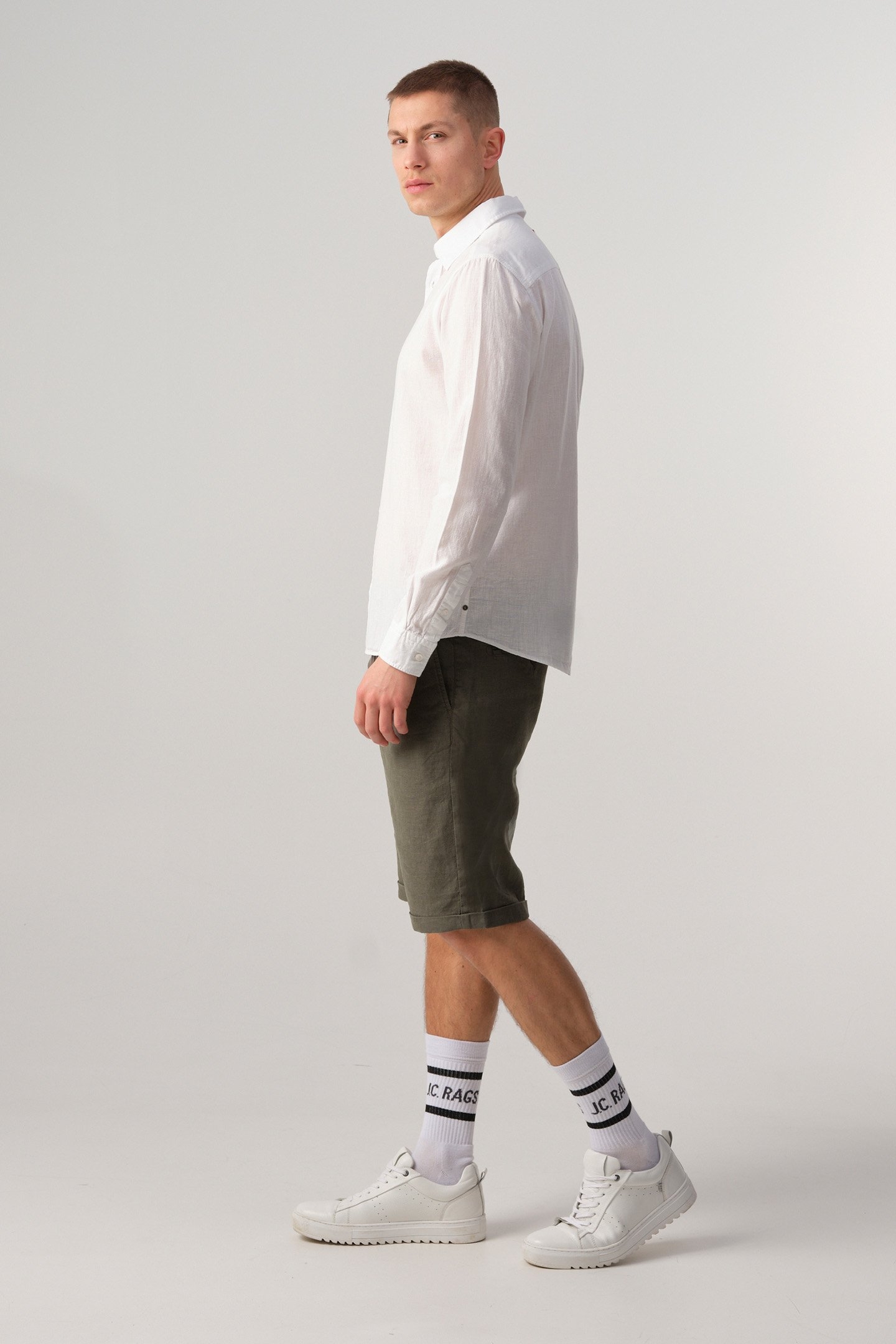 JAAP SHORT BURNED GREEN 3