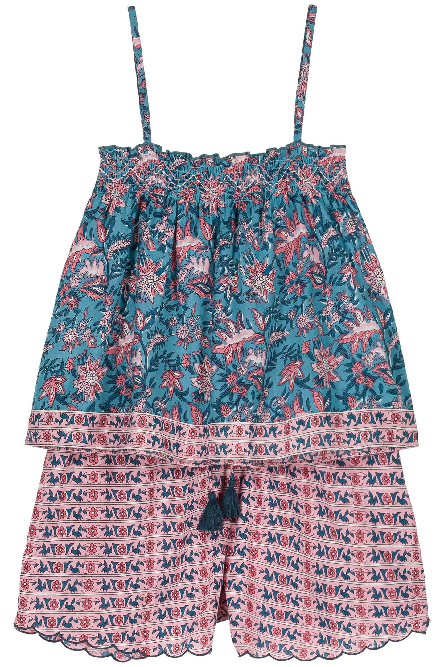 PAJAMAS SET MINALA TEAL GARDEN OF EDEN 3