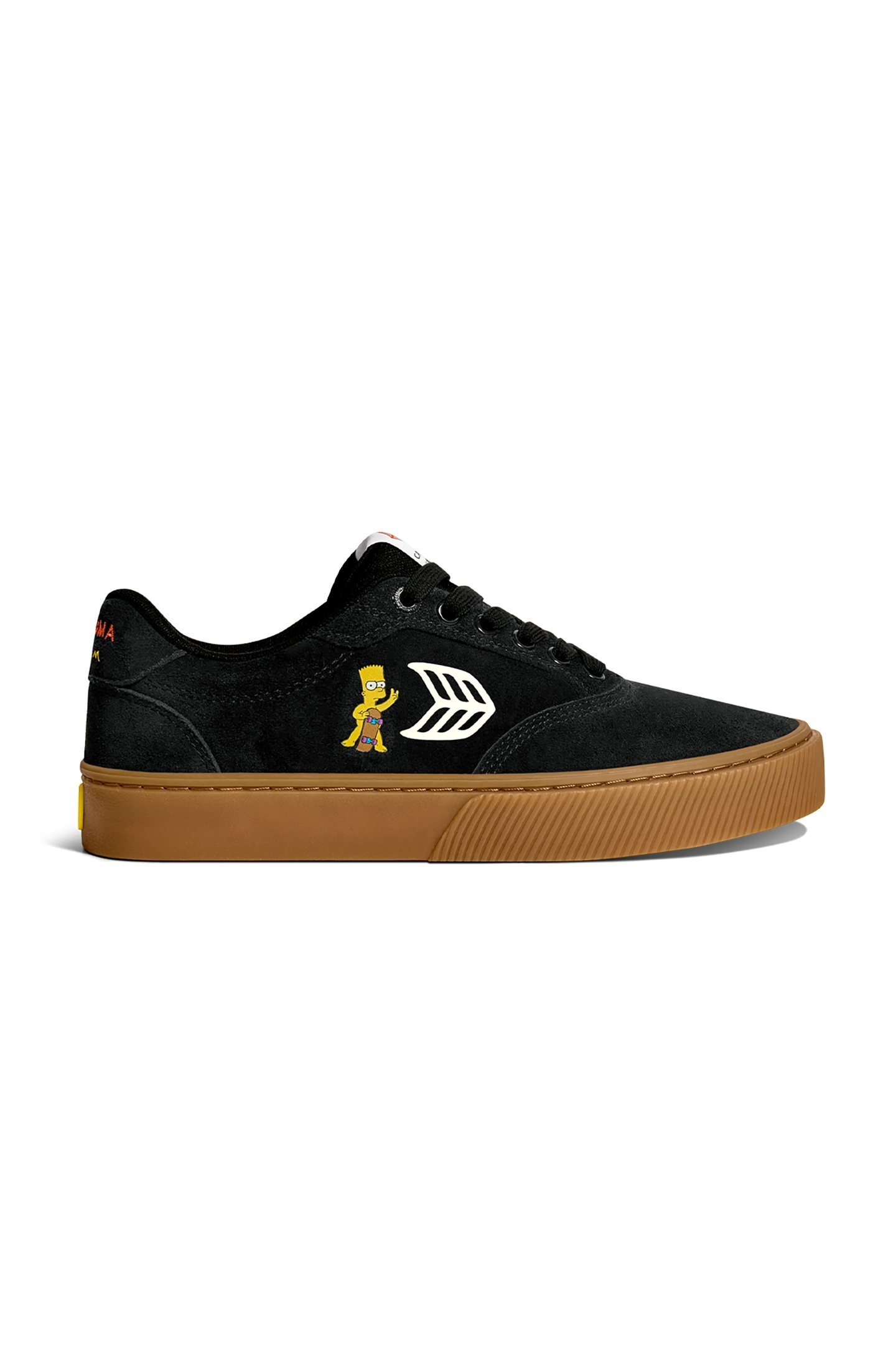 SIMPSONS NAIOCA BLACK SUEDE BART SKATEBOARD SNEAKER 1