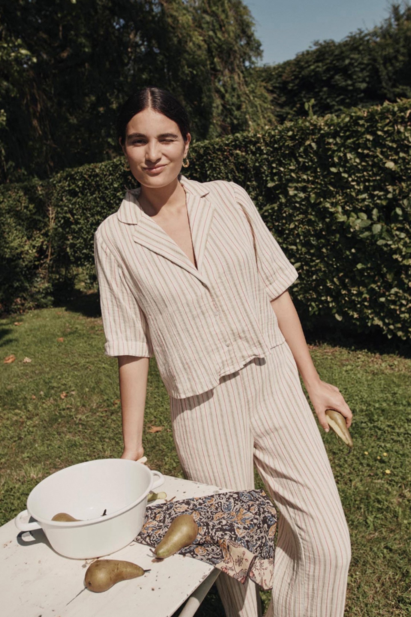 PAJAMAS TOP LOULOU MULTICO STRIPES 3