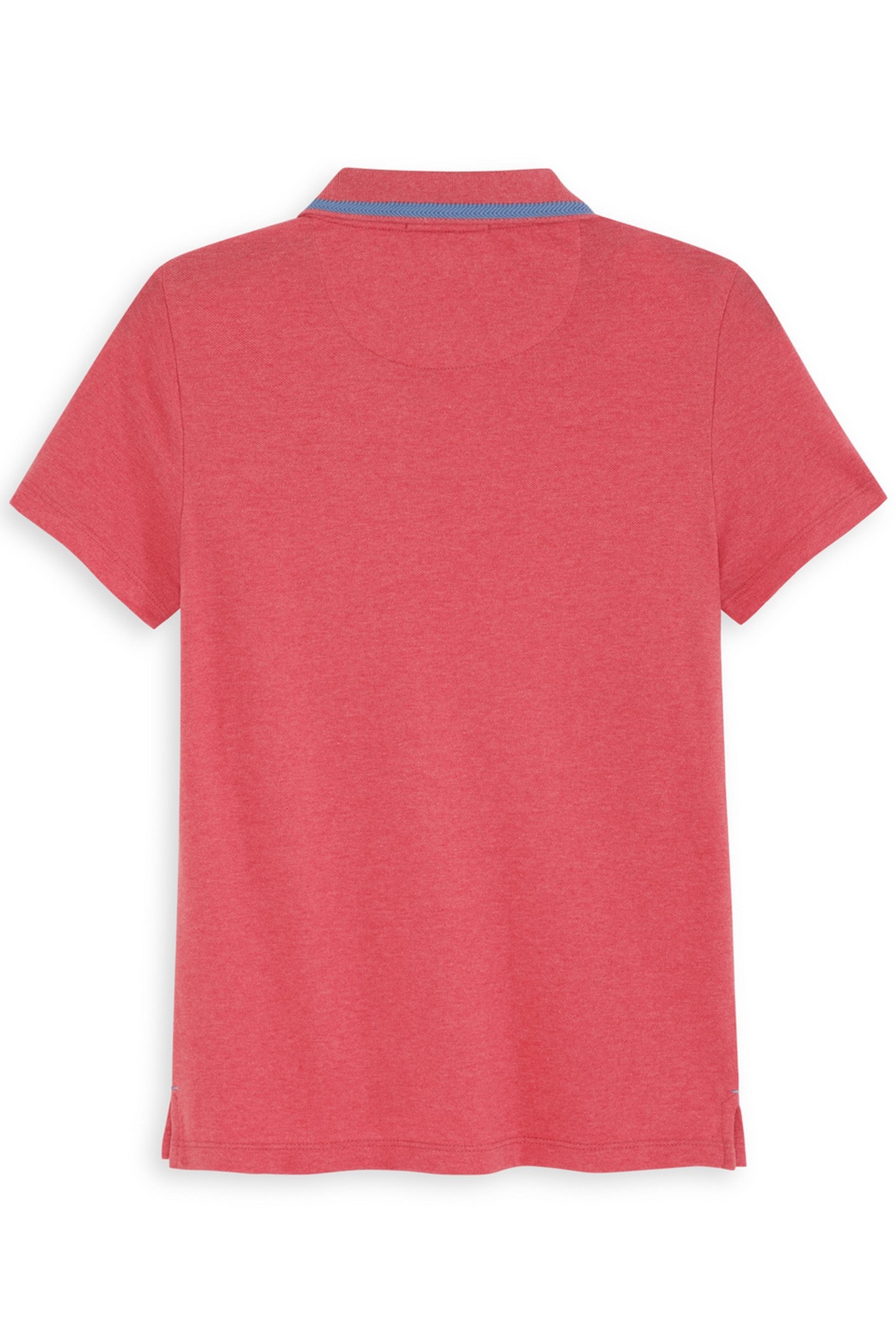 BOYS HEATHER PIQUE POLO LT PASTEL RED 2