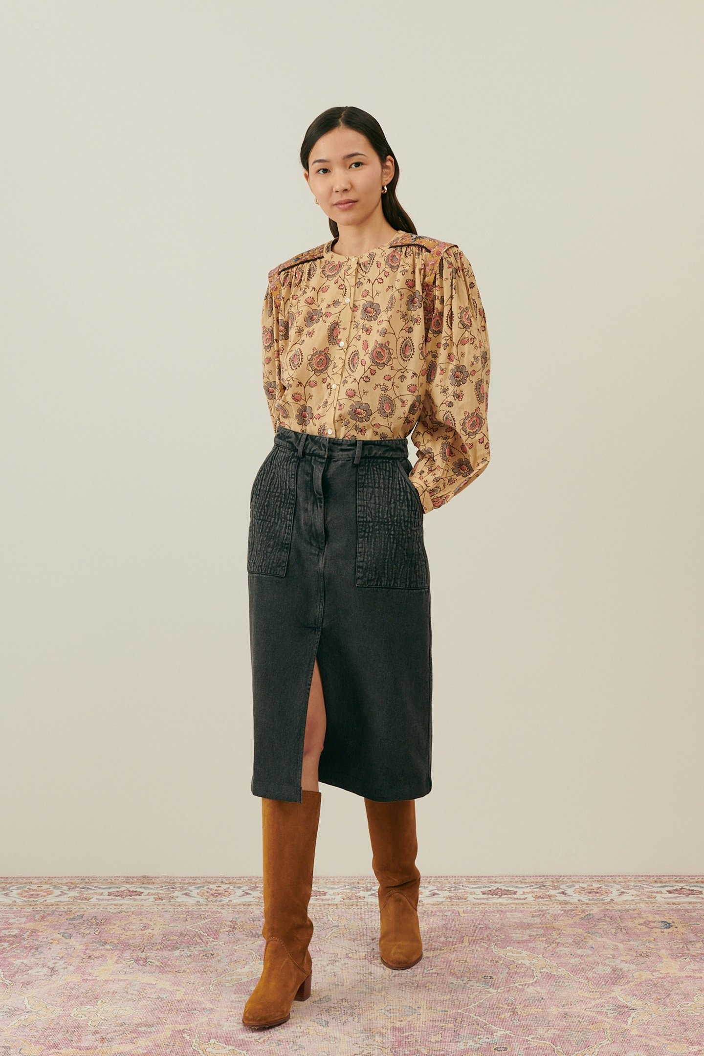 SHIRT JANIA CREAM POEM 1