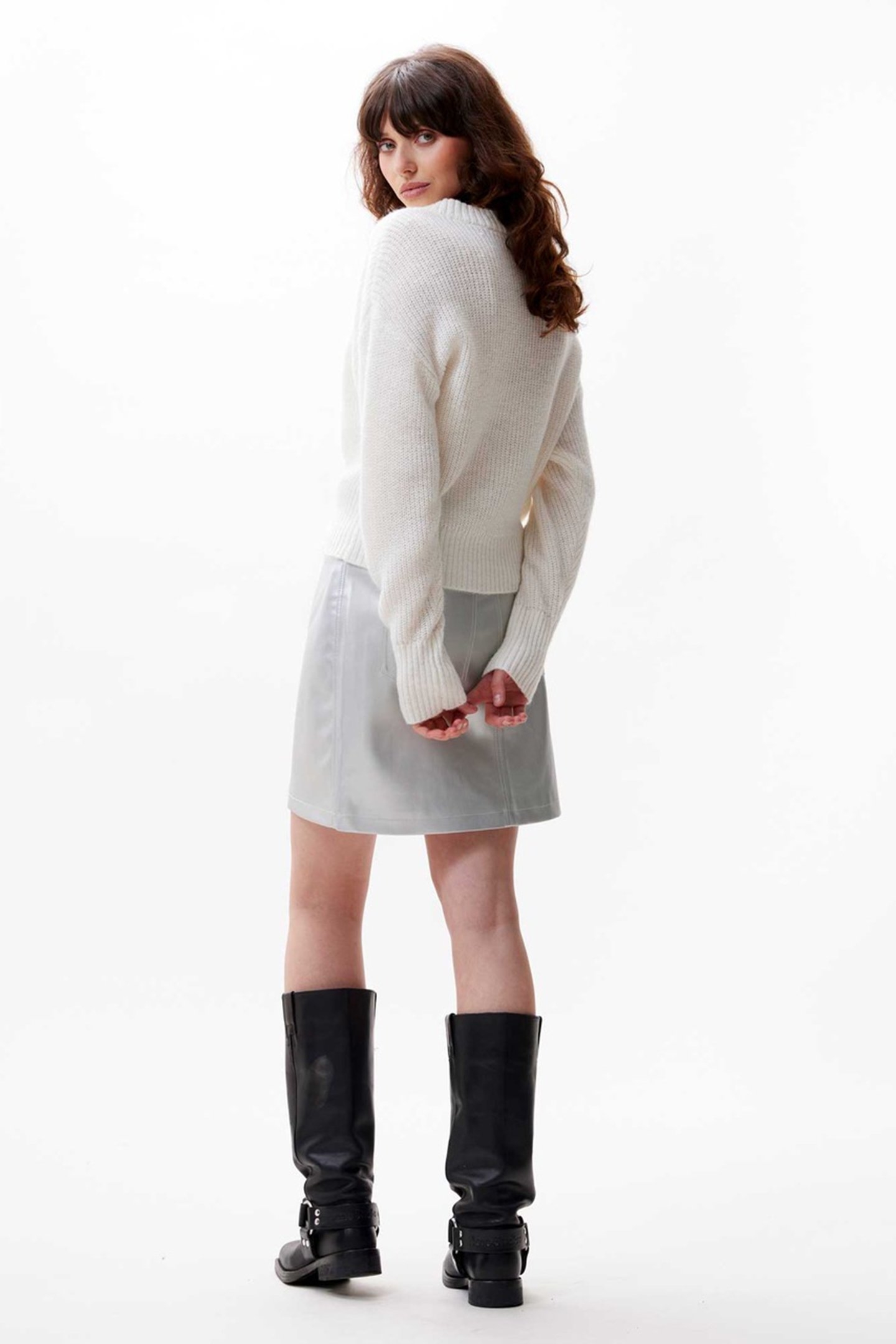 VNECK REGULAR FIT KNIT OFF WHITE 3