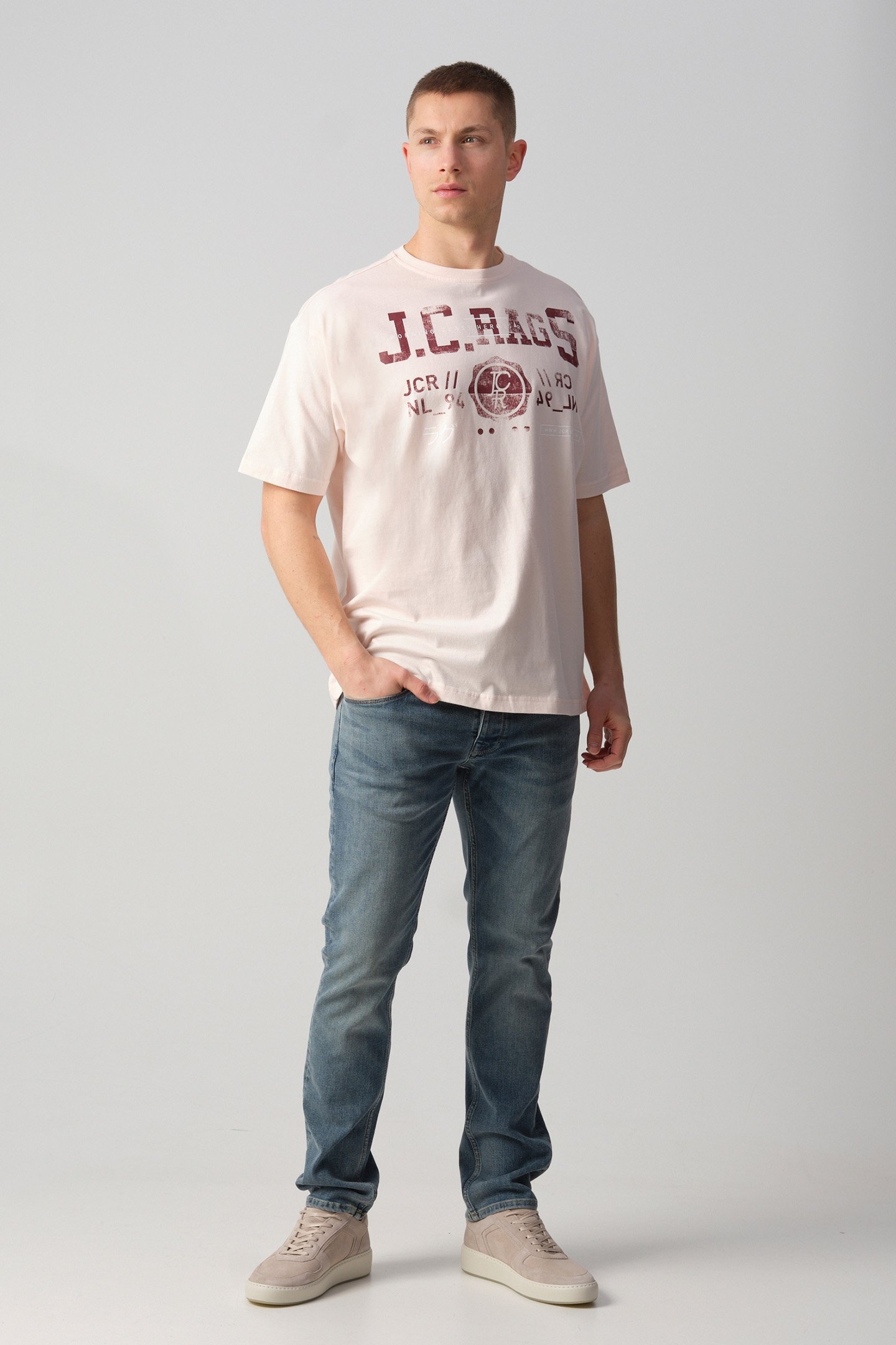 TIJMEN T-SHIRT KM PINK SALT 1