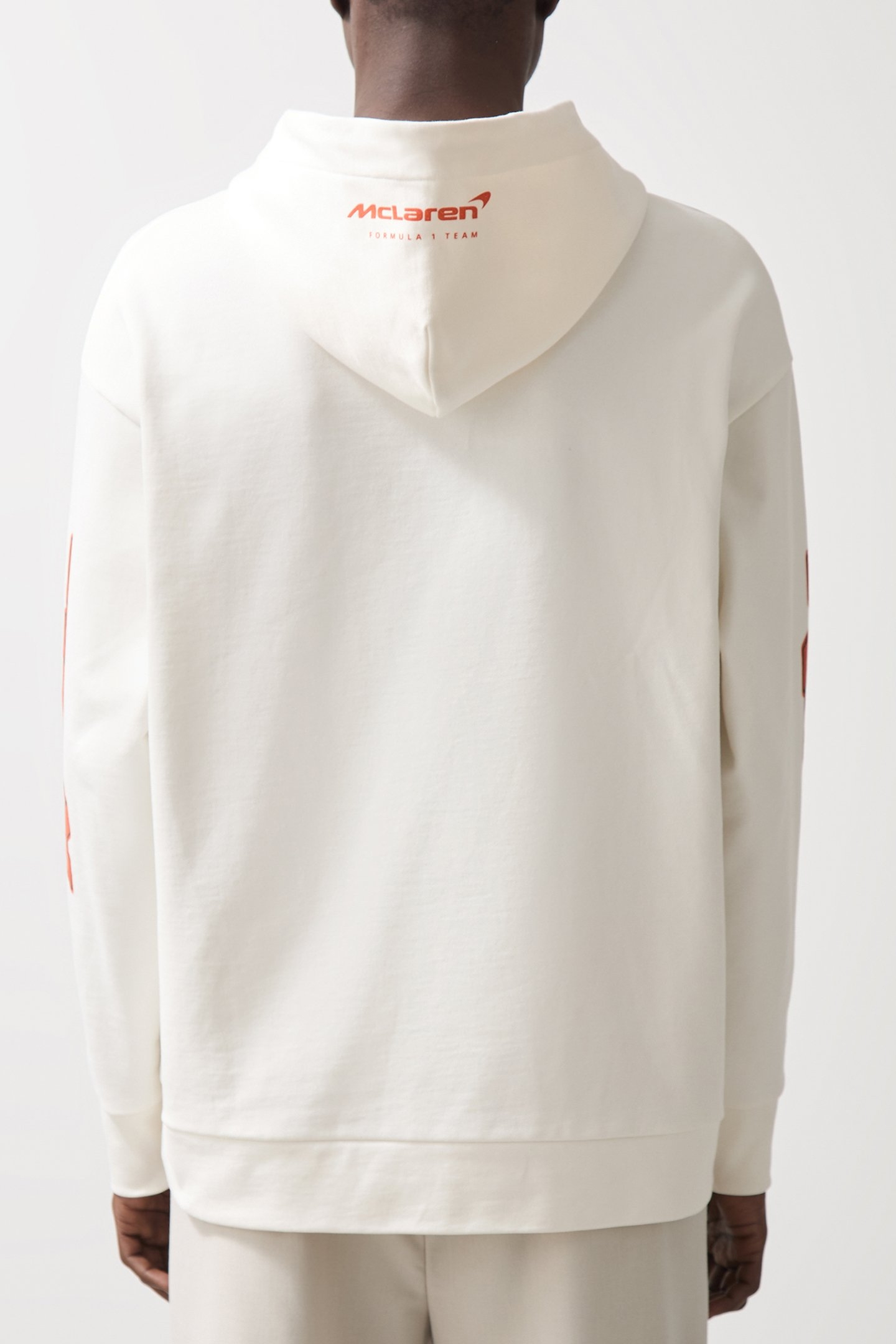 ZAK LS OVERSIZED MCLAREN RACING PRINTED HOODY WHITE 2