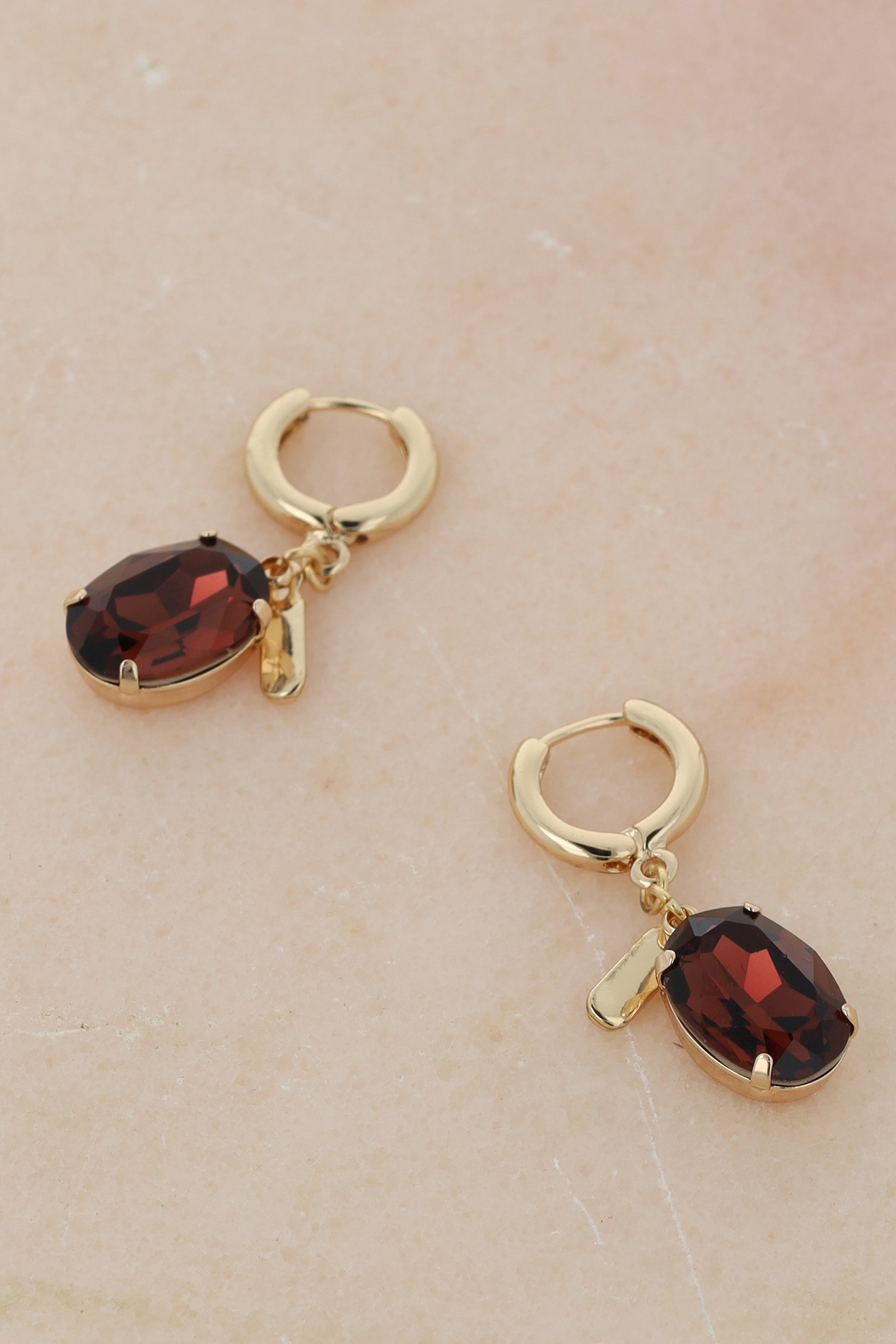 GARNET BLUSH HOOPS 3