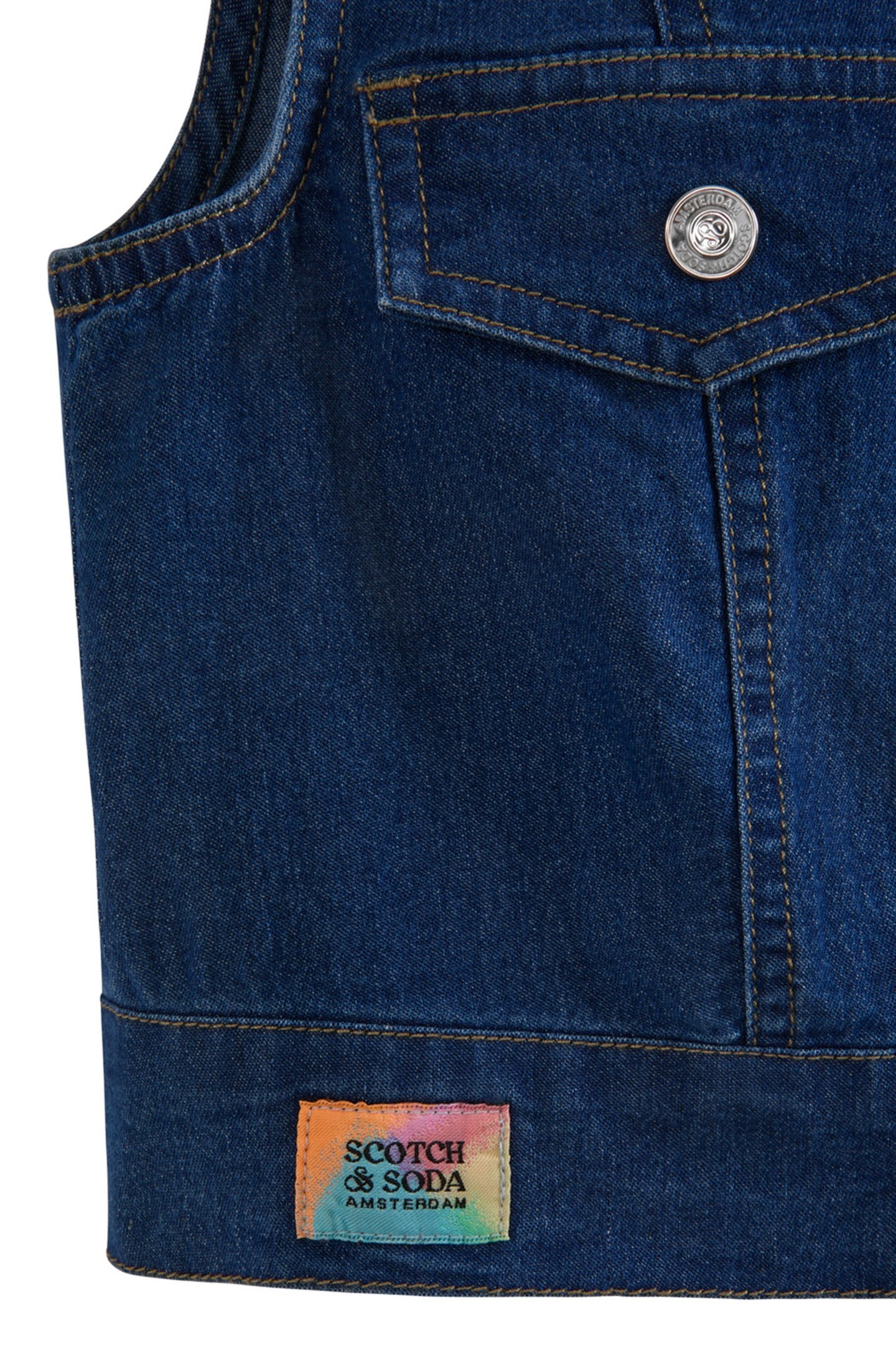 BIG GIRLS S&S DRESS & VEST SET SKY/PEWTER 6