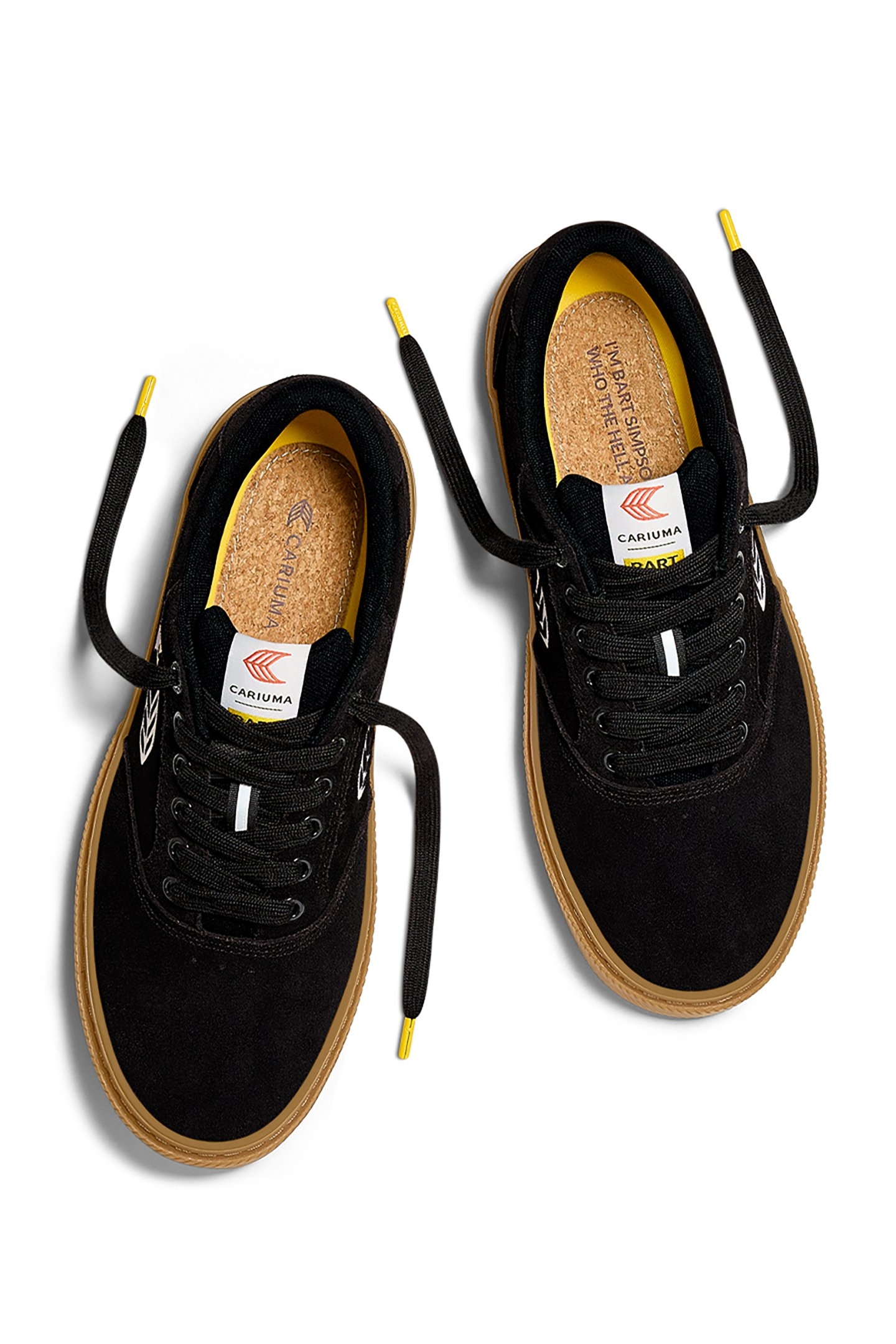 SIMPSONS NAIOCA BLACK SUEDE BART SKATEBOARD SNEAKER 3
