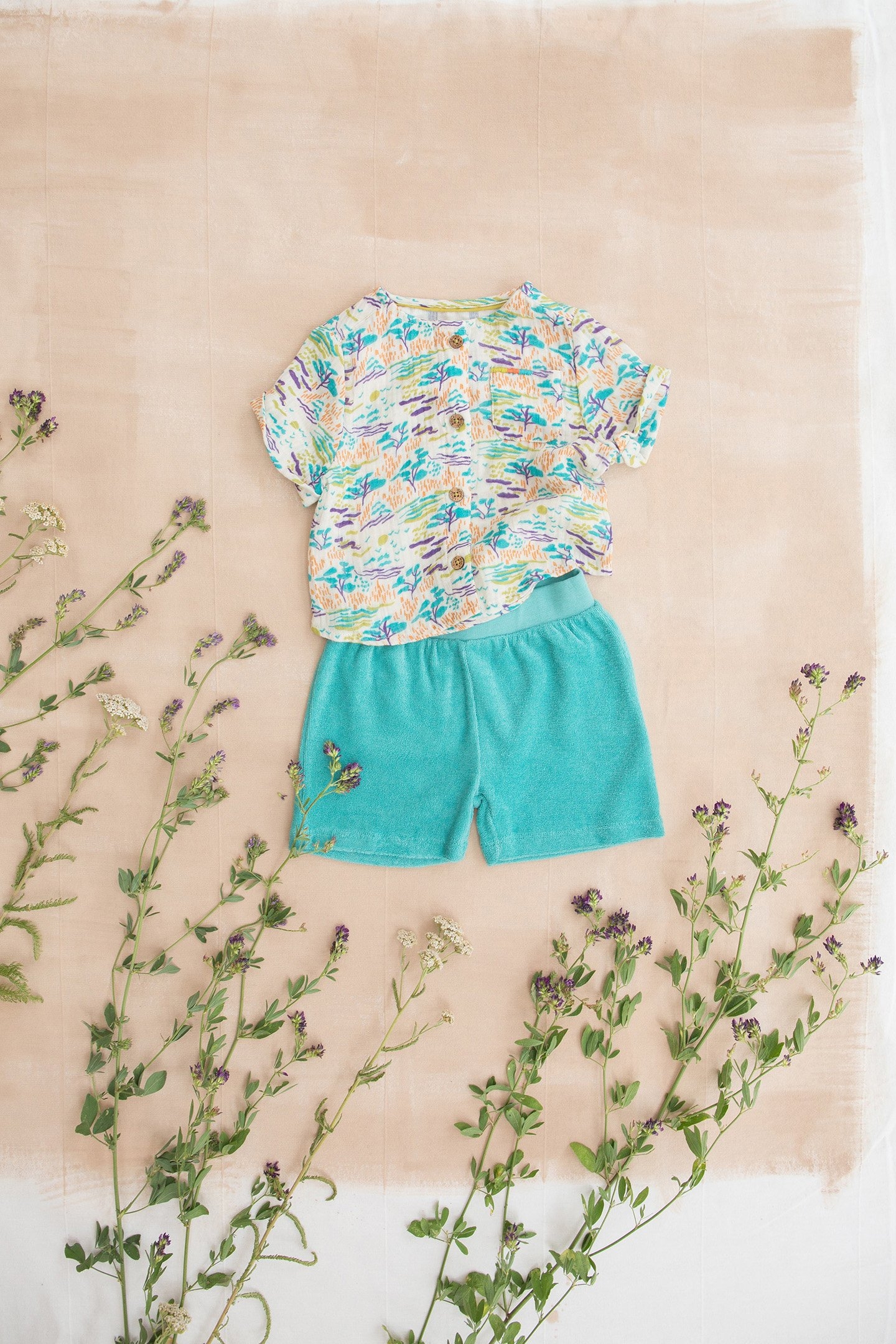 SHORTS JIVAN WAVE BLUE 3