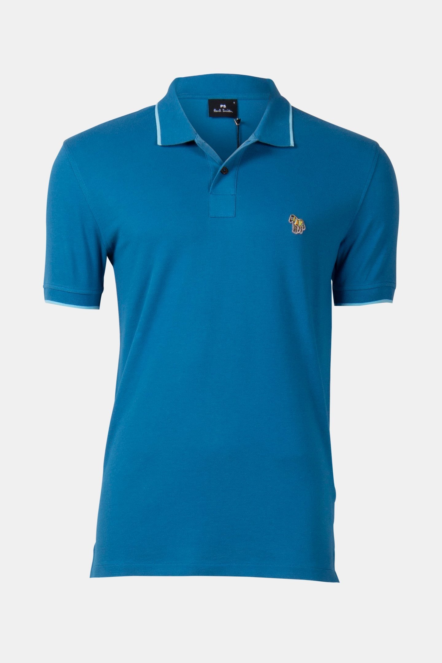 SLIM FIT POLO ZEB BADGE PETROL GREEN 3