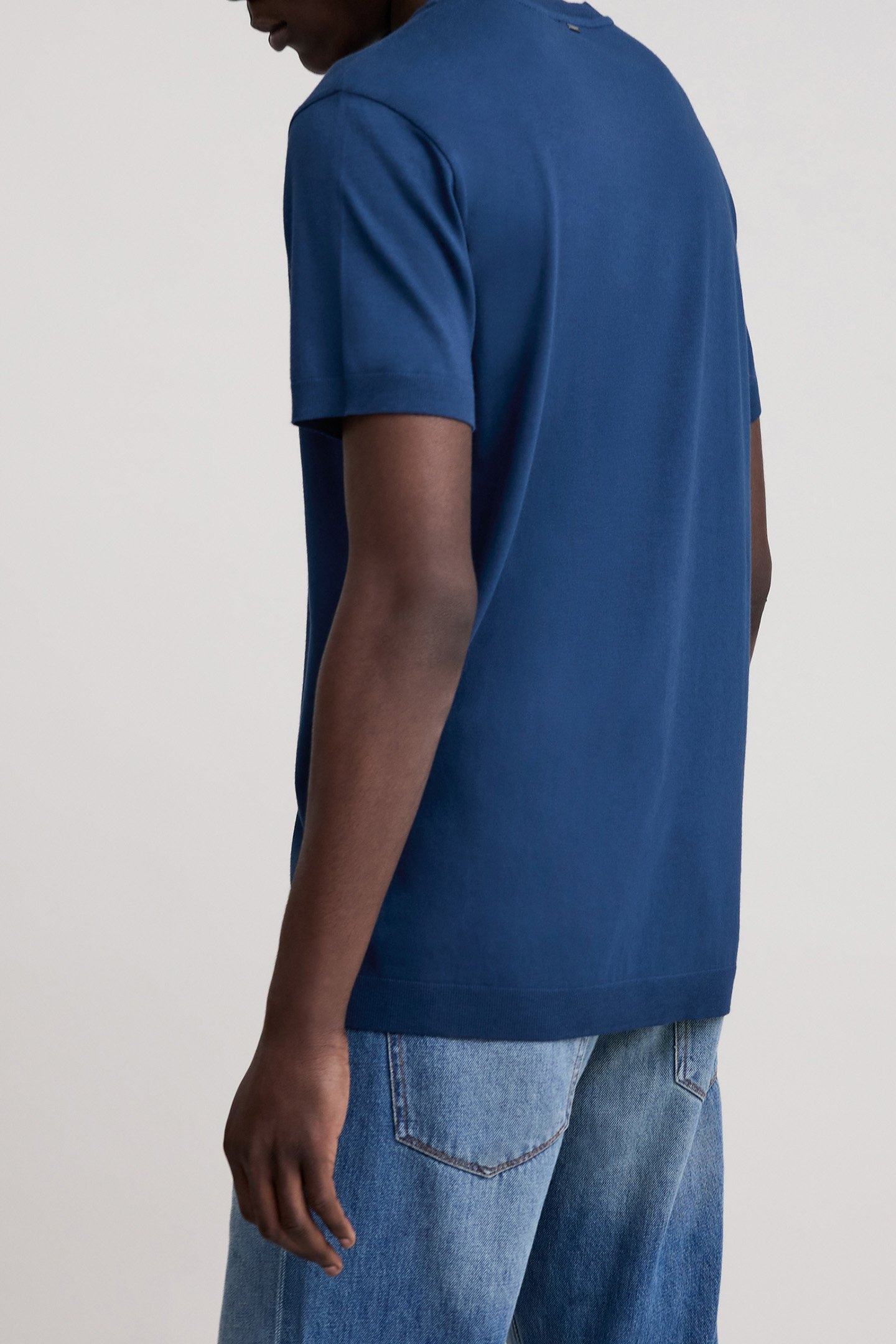 COBALT MIX COTTON MODAL T-SHIRT 5