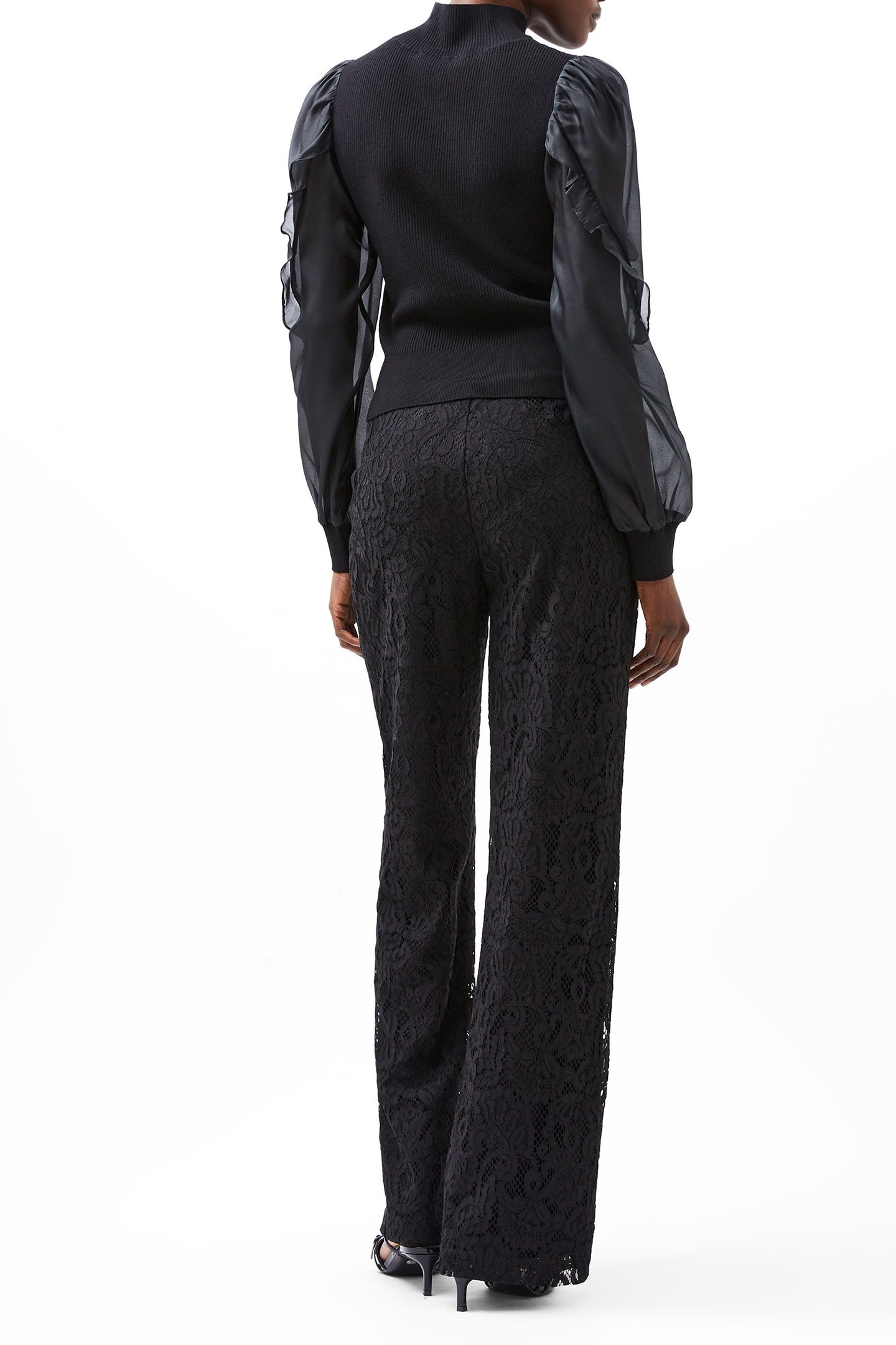 KRISTA ORGANZA PUFF SLV TOP BLACKOUT 2