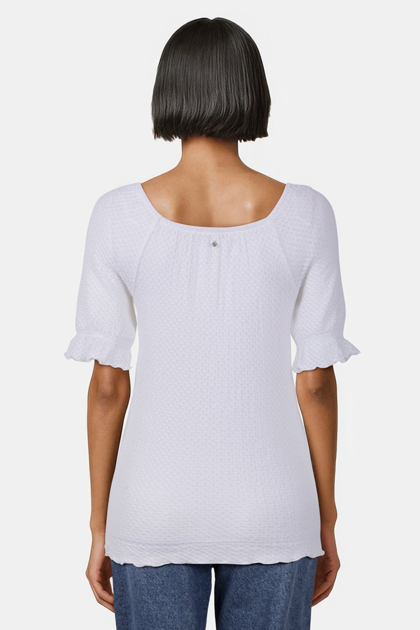 TOP CRINKLE STRETCH WHITE 2