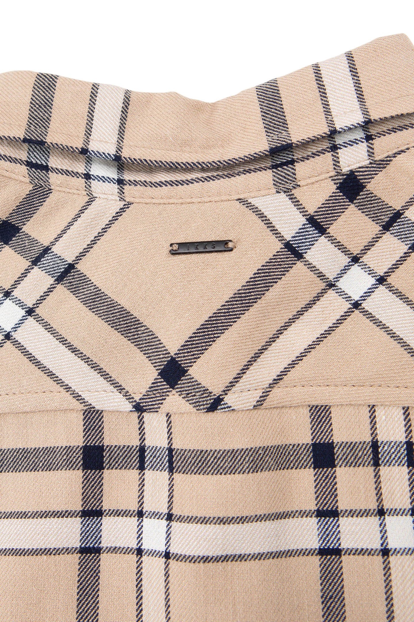BOY'S BEIGE PLAID SHIRT 4