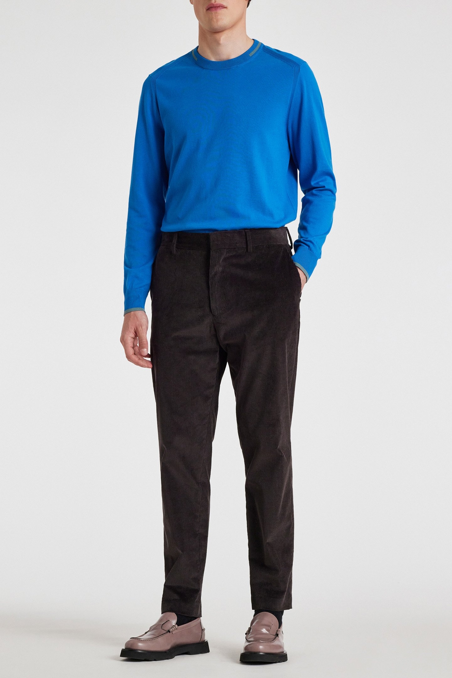 SWEATER CREW NECK COBALT BLUE 3