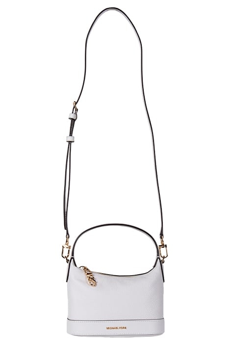 SMALL CROSSBODY BUCKET BAG IN WHITE 5