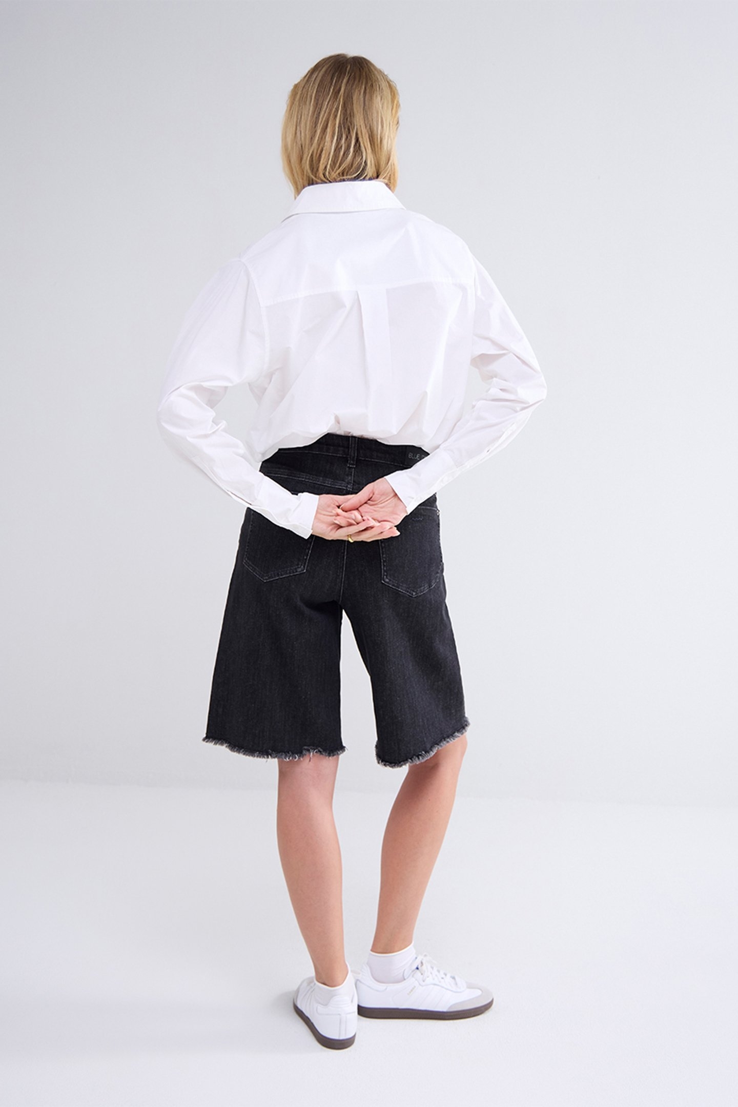 BERMUDA JEANS BLACK STRETCH DENIM BLACKS 3