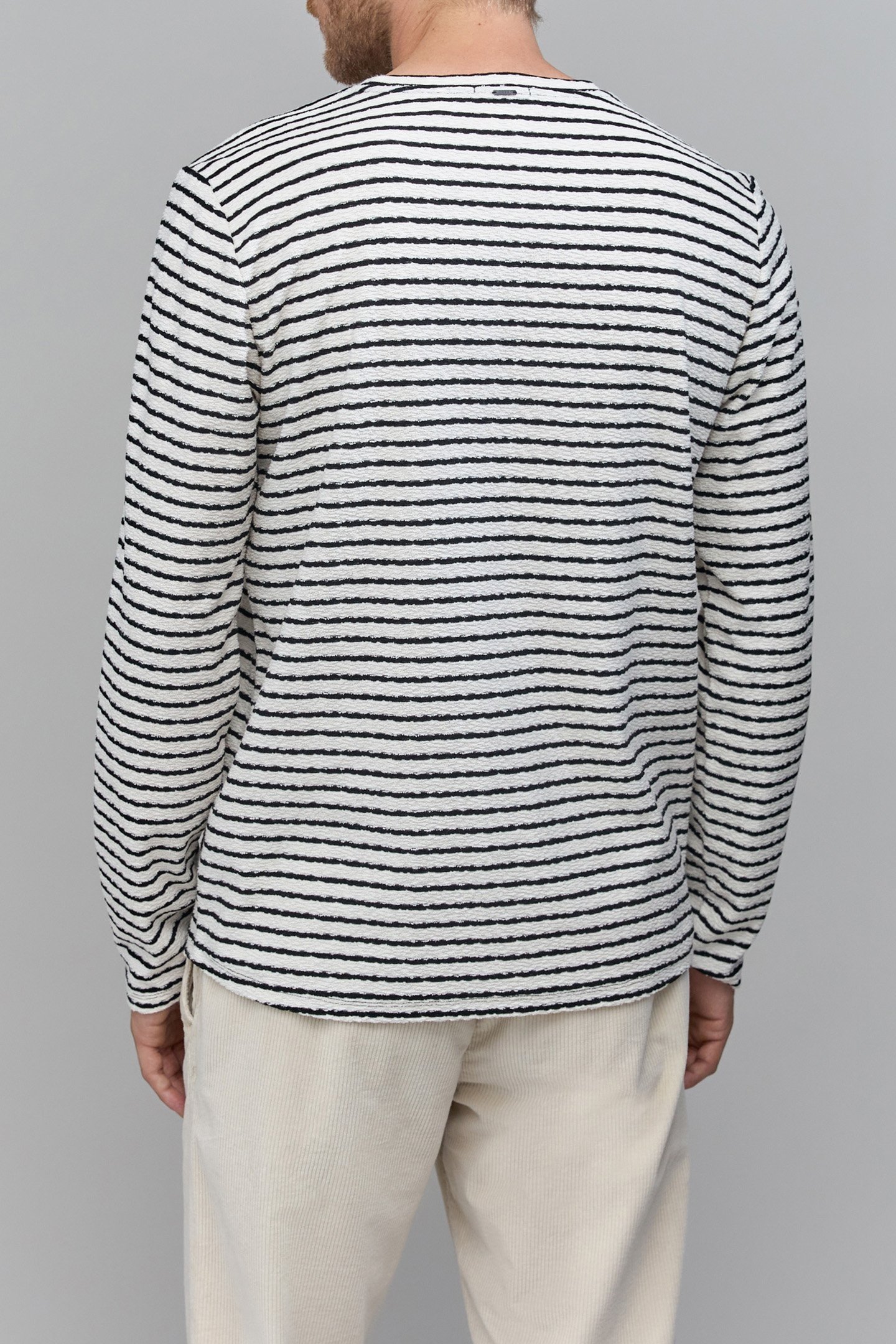 LONG-SLEEVED TERRY CLOTH SAILOR T-SHIRT 2