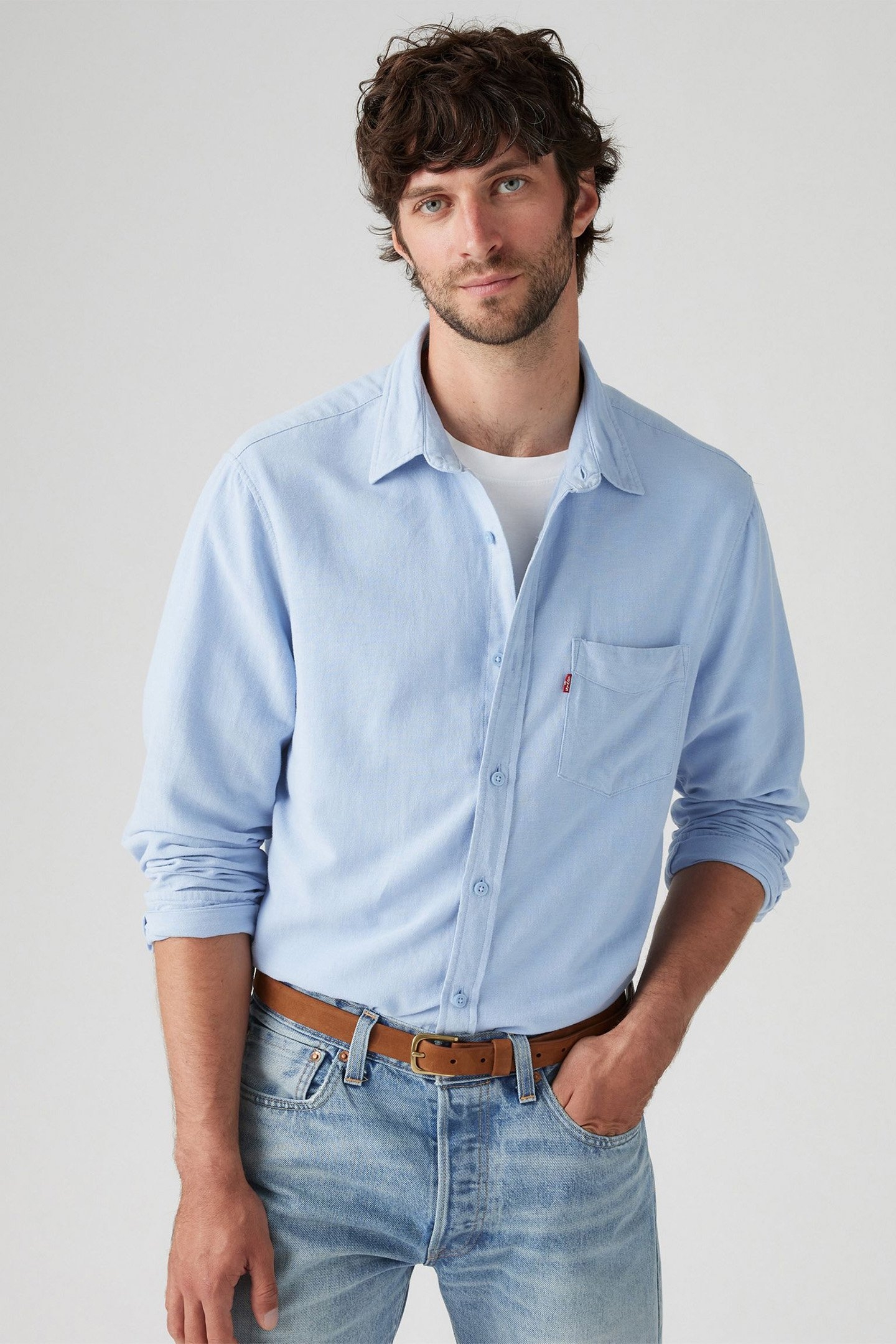 SUNSET 1 POCKET STANDARD CHAMBRAY BLUE 5