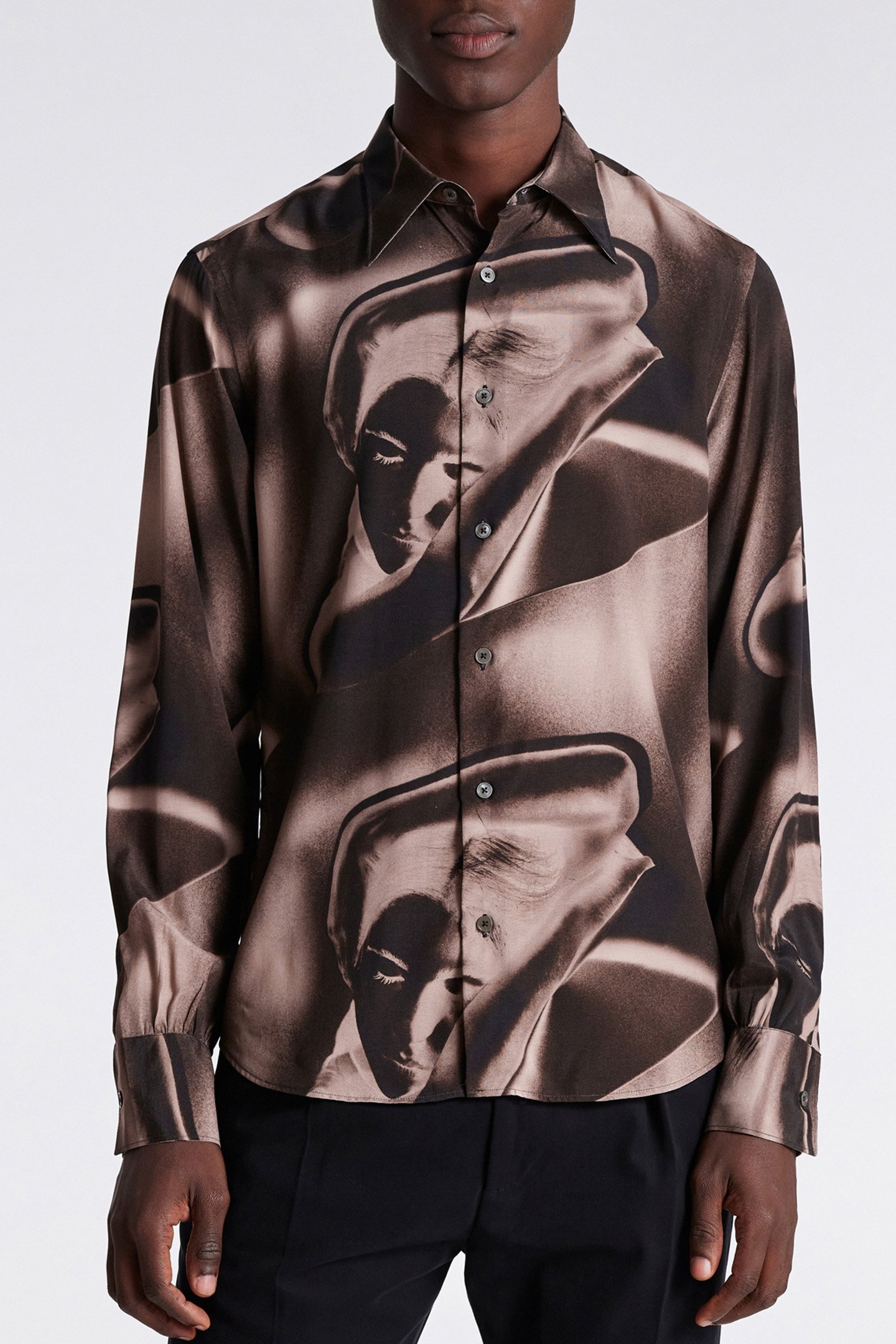 GENTS S/C SLIM SHIRT PRINTED 1