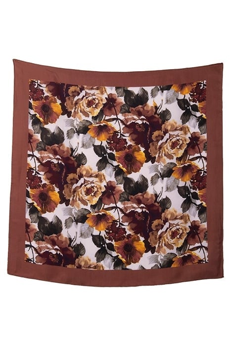 SCARVE SILK, 44CM X 44CM LIGHT PINK PATTERN 1