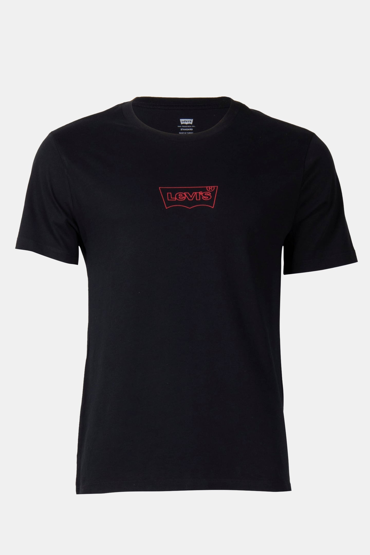 LSEGRAPHIC CREWNECK TE OUTLINE BW RED L 3