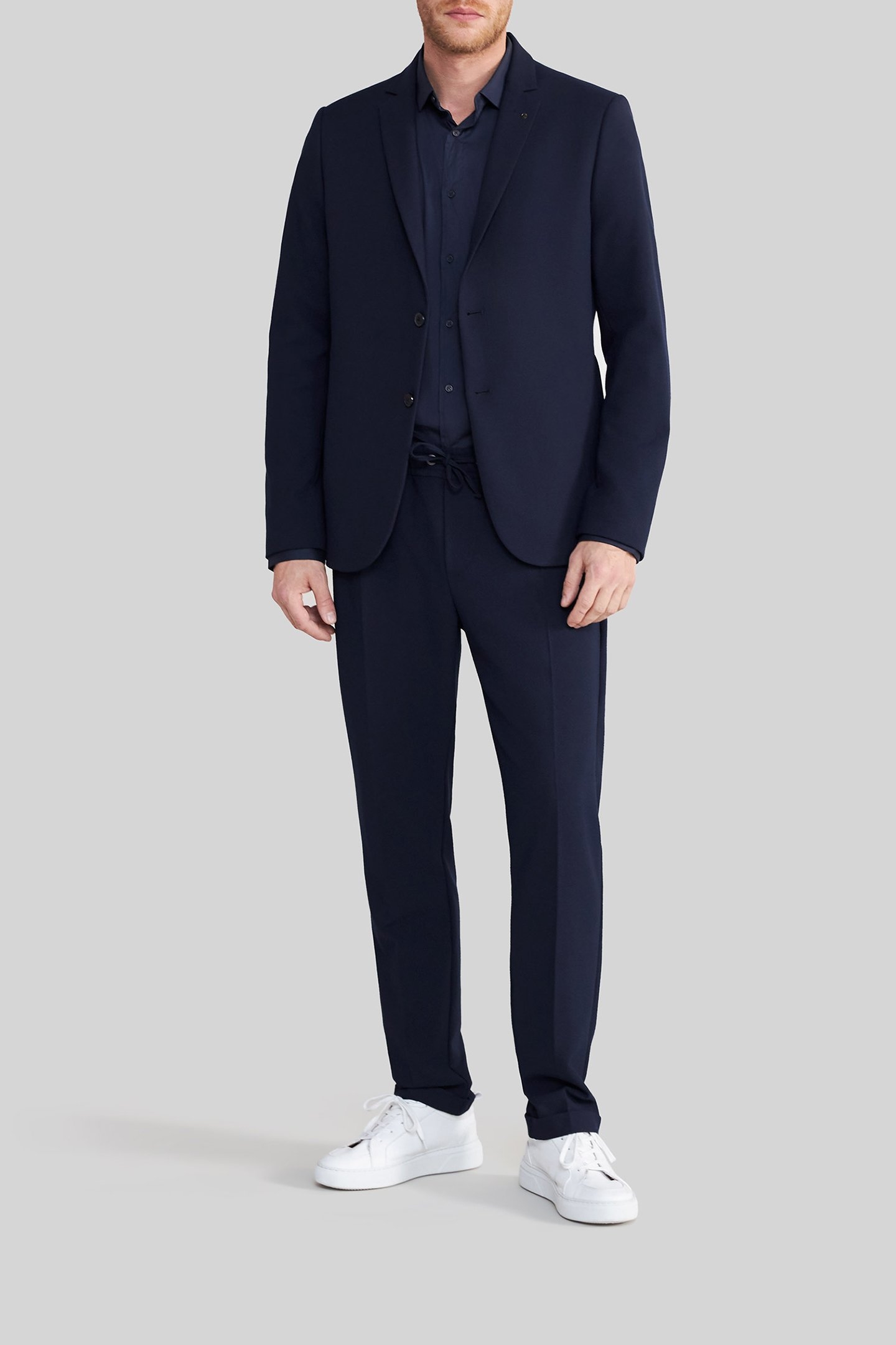 NAVY SEERSUCKER SUIT JACKET 3