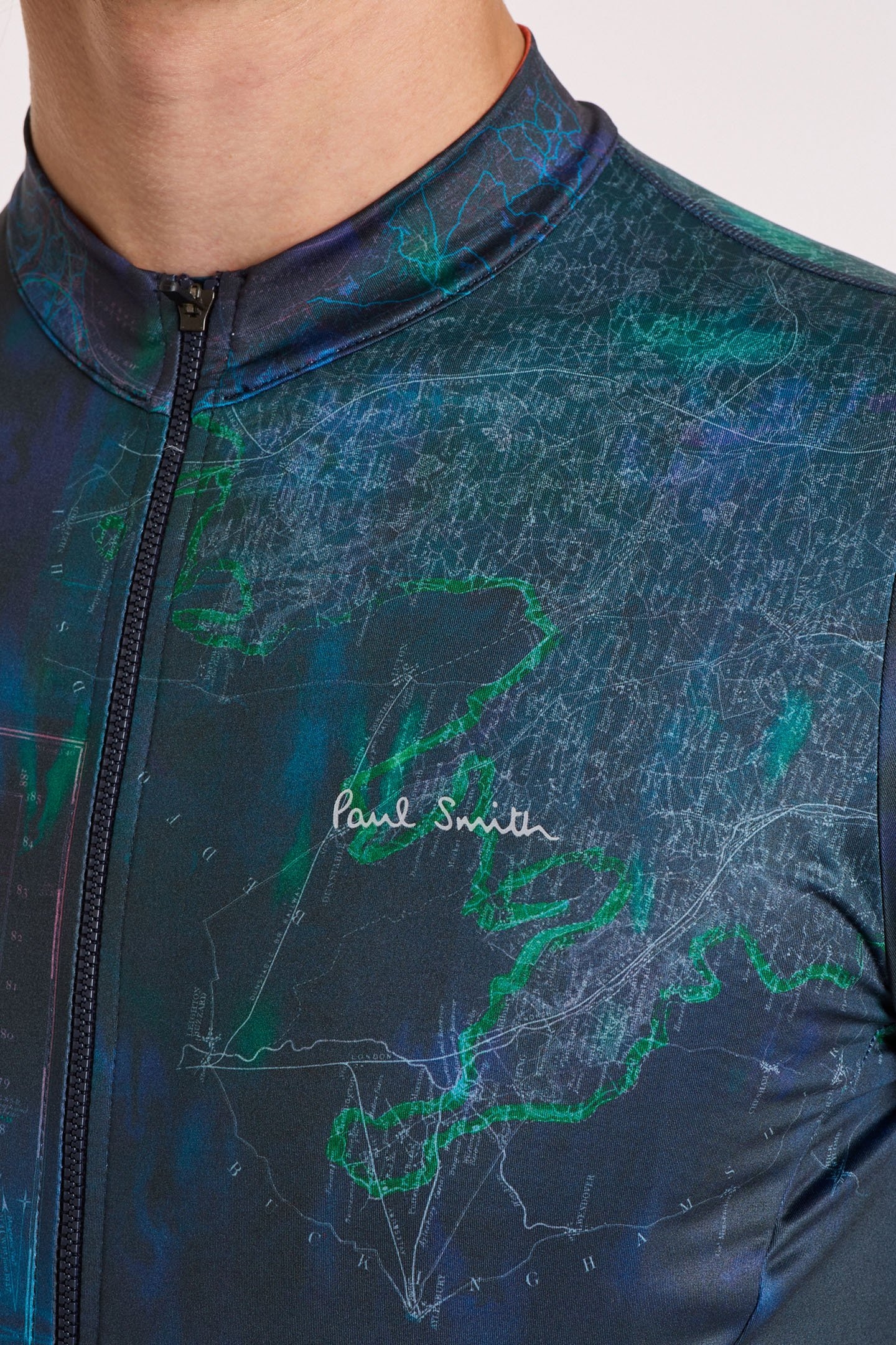 CYCLE JERSEY L/S MAP VERY DARK NAVY 5