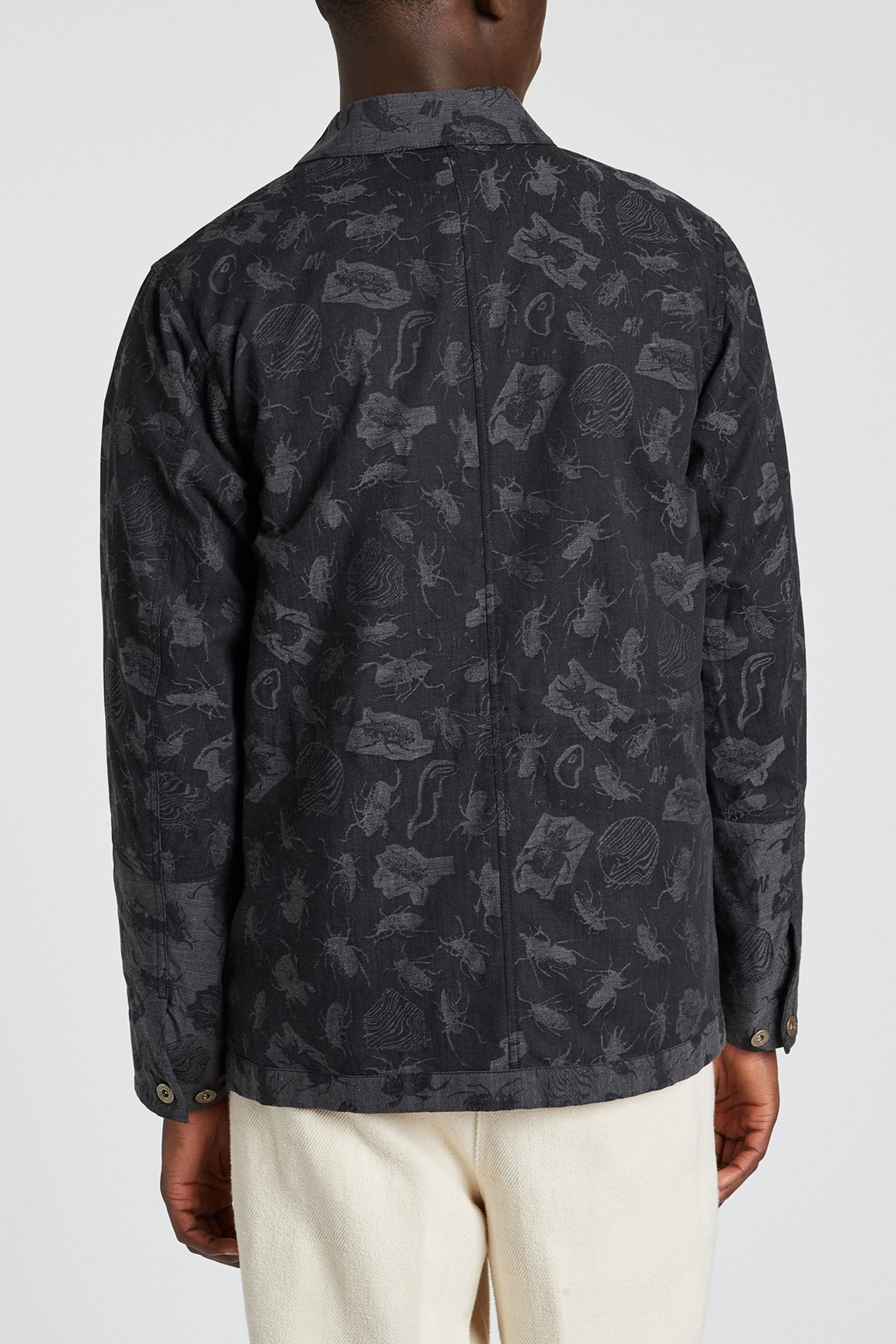 MENS ZIP THRU JACKET BLACK 2