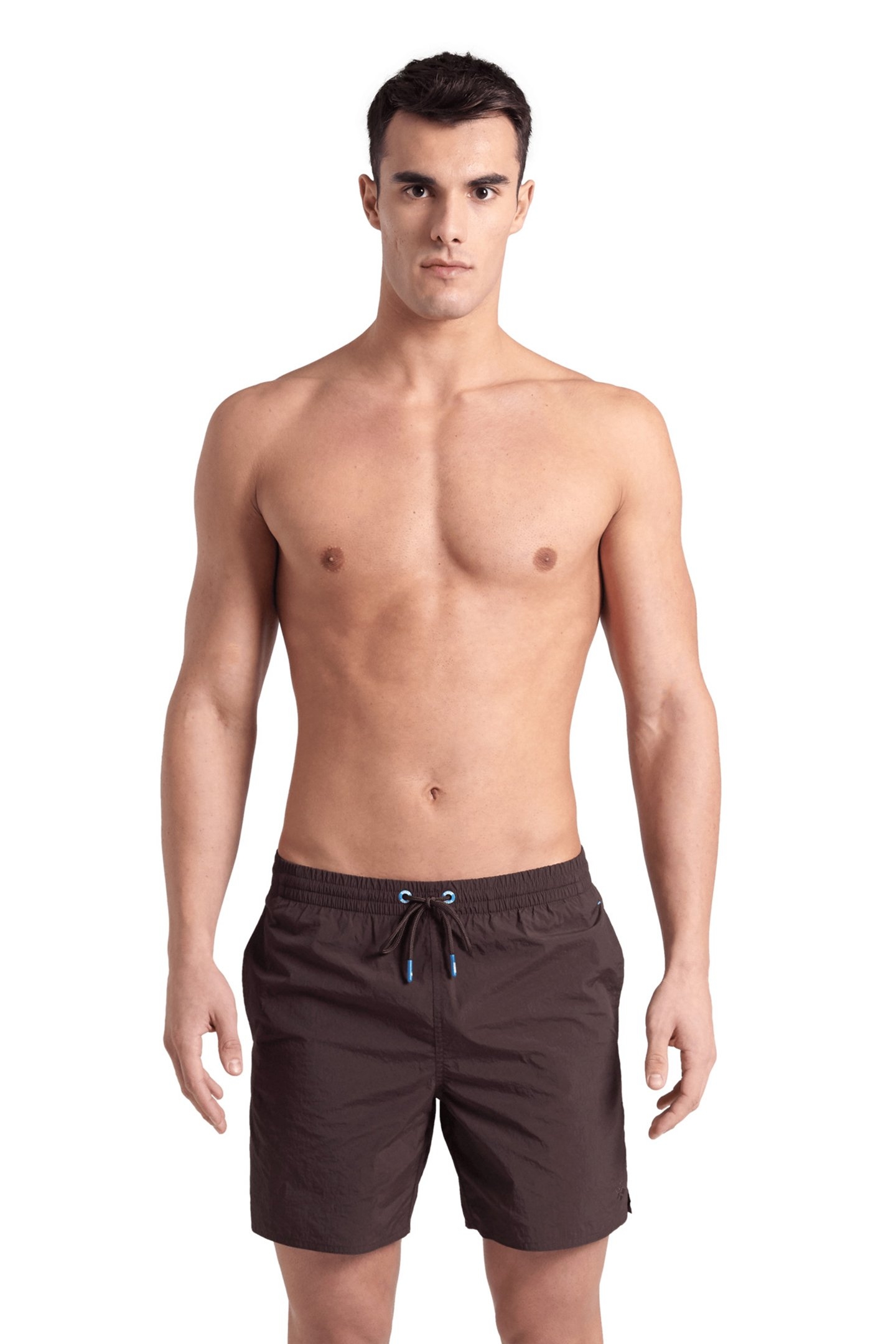 MEN'S ARENA BEACH BOXER SOLID SEPIA 1