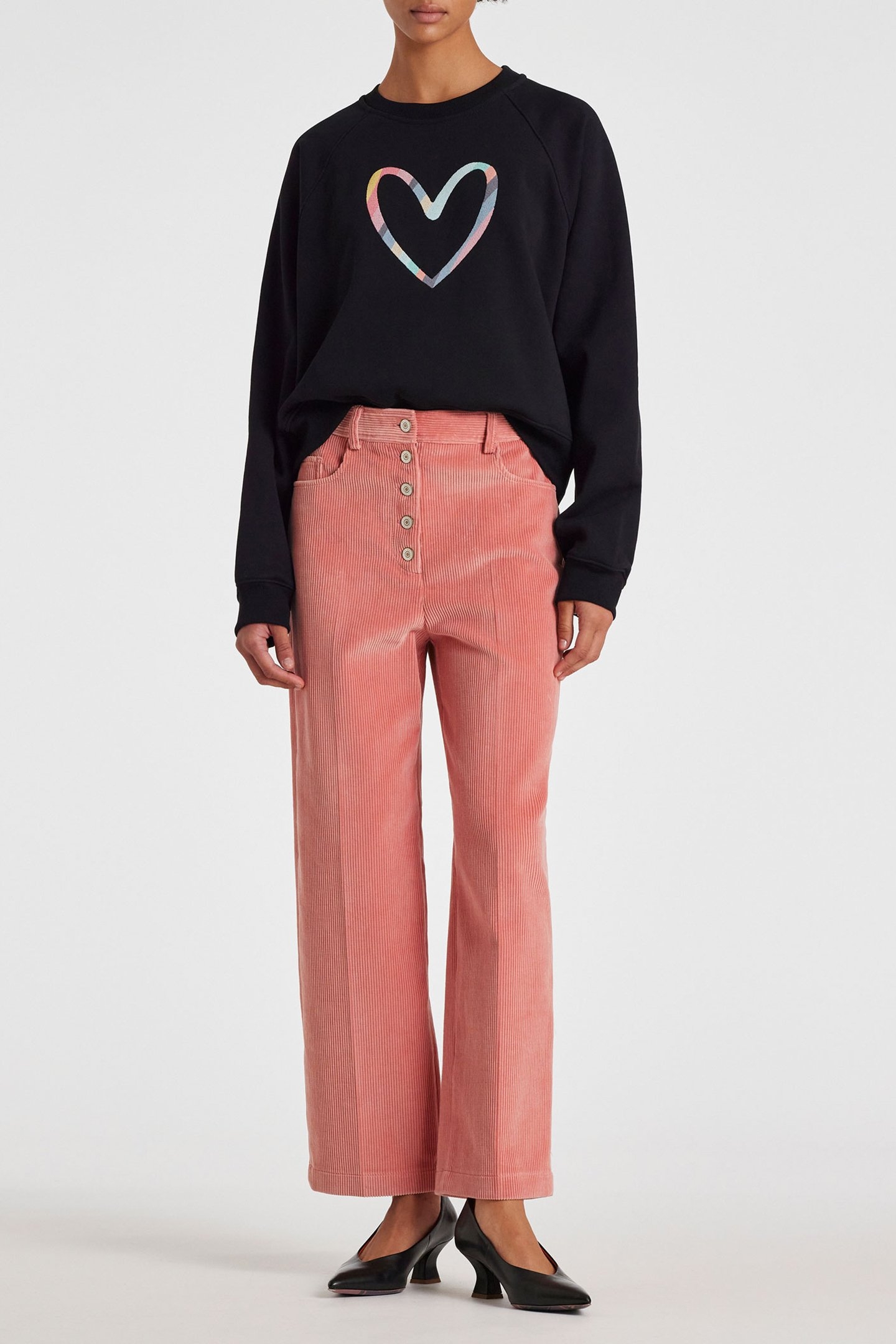 WOMENS TROUSERS CORD POWDER PINK 3