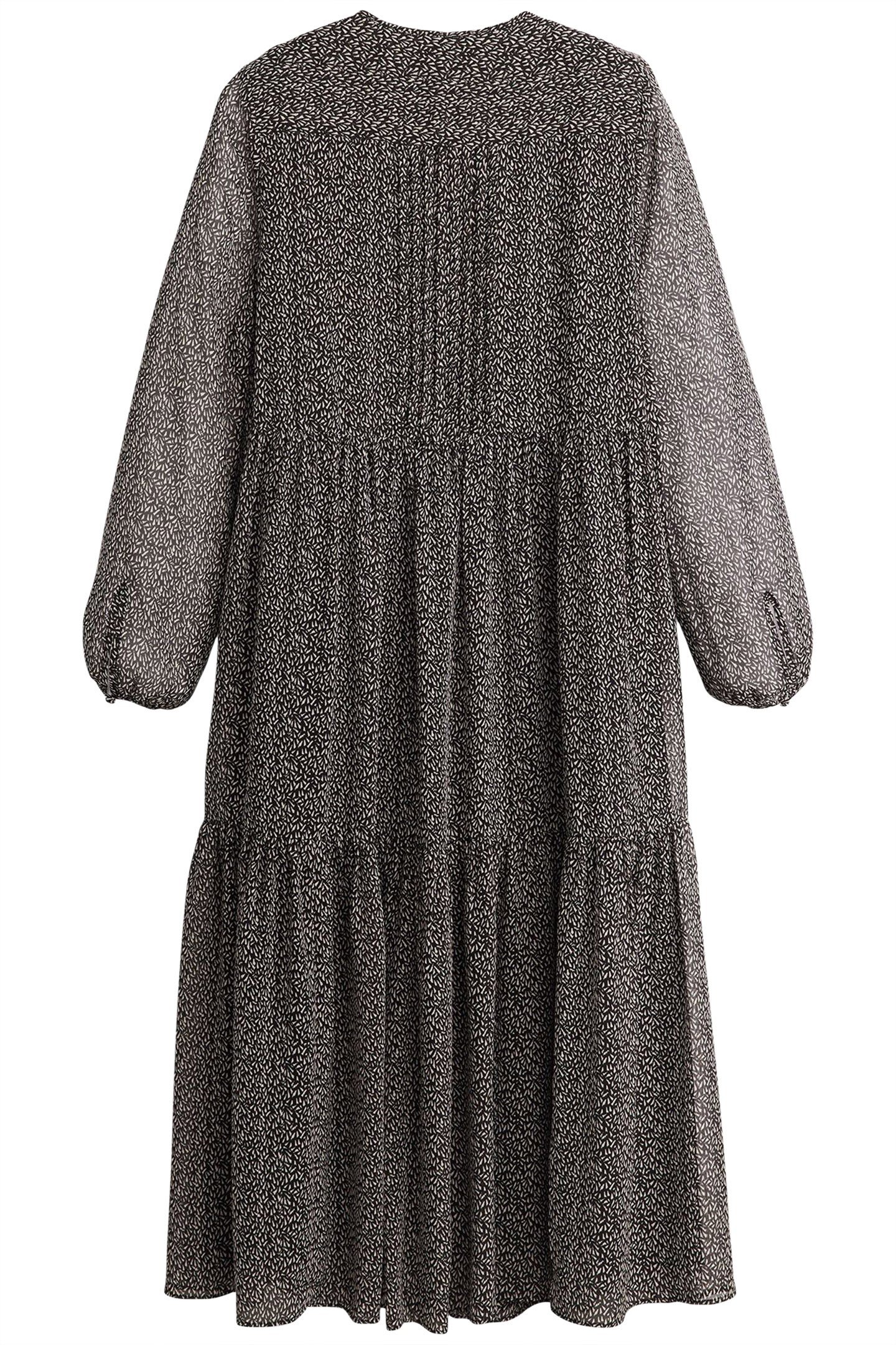 CIELO GEORGETTE DRESS LINO GEO CAVIAR 4