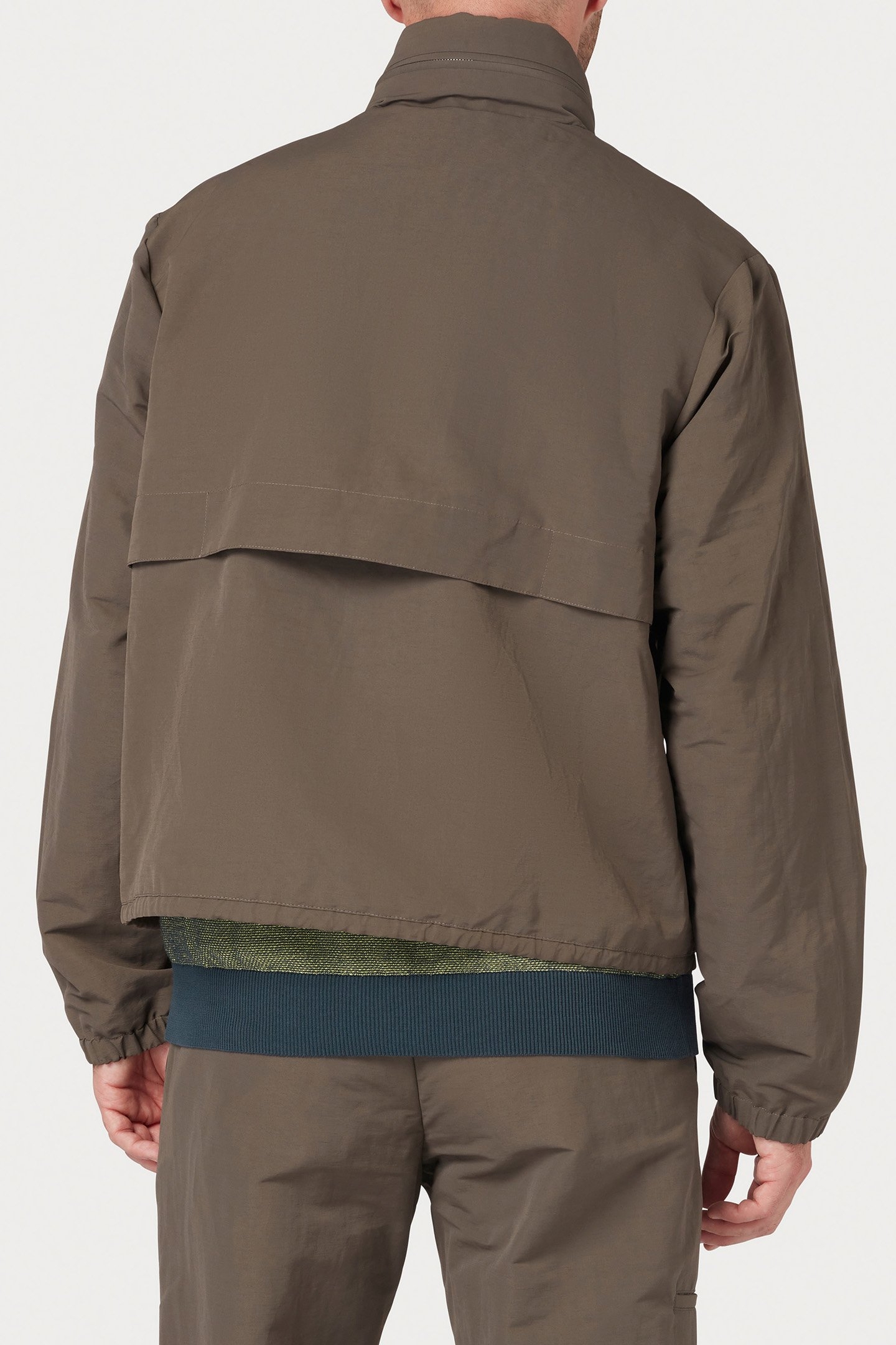 MENS ZIP FRONT JACKET DARK TAUPE 2