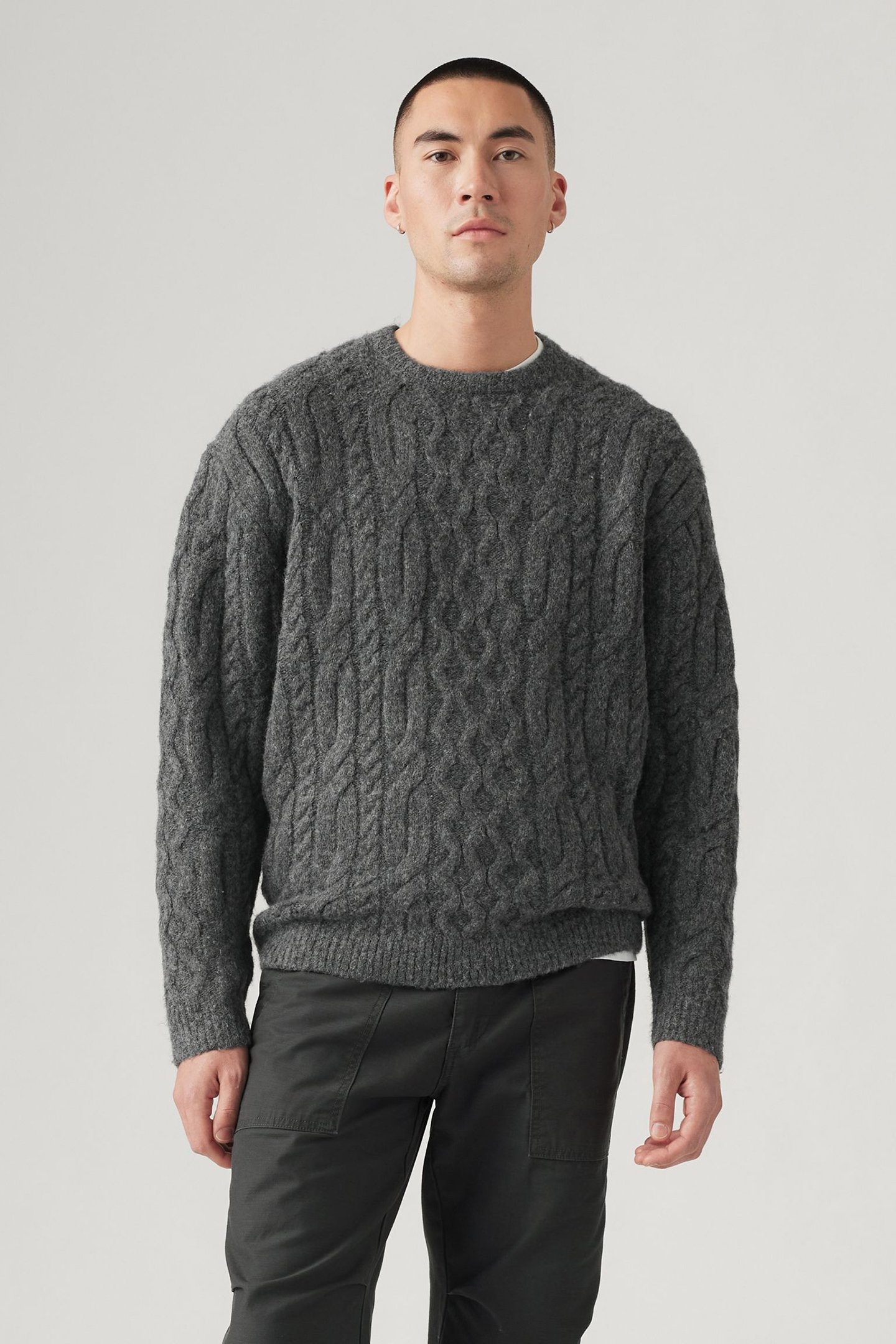 BATTERY CREWNECK SWEATER PARKSIDE CABLE 1