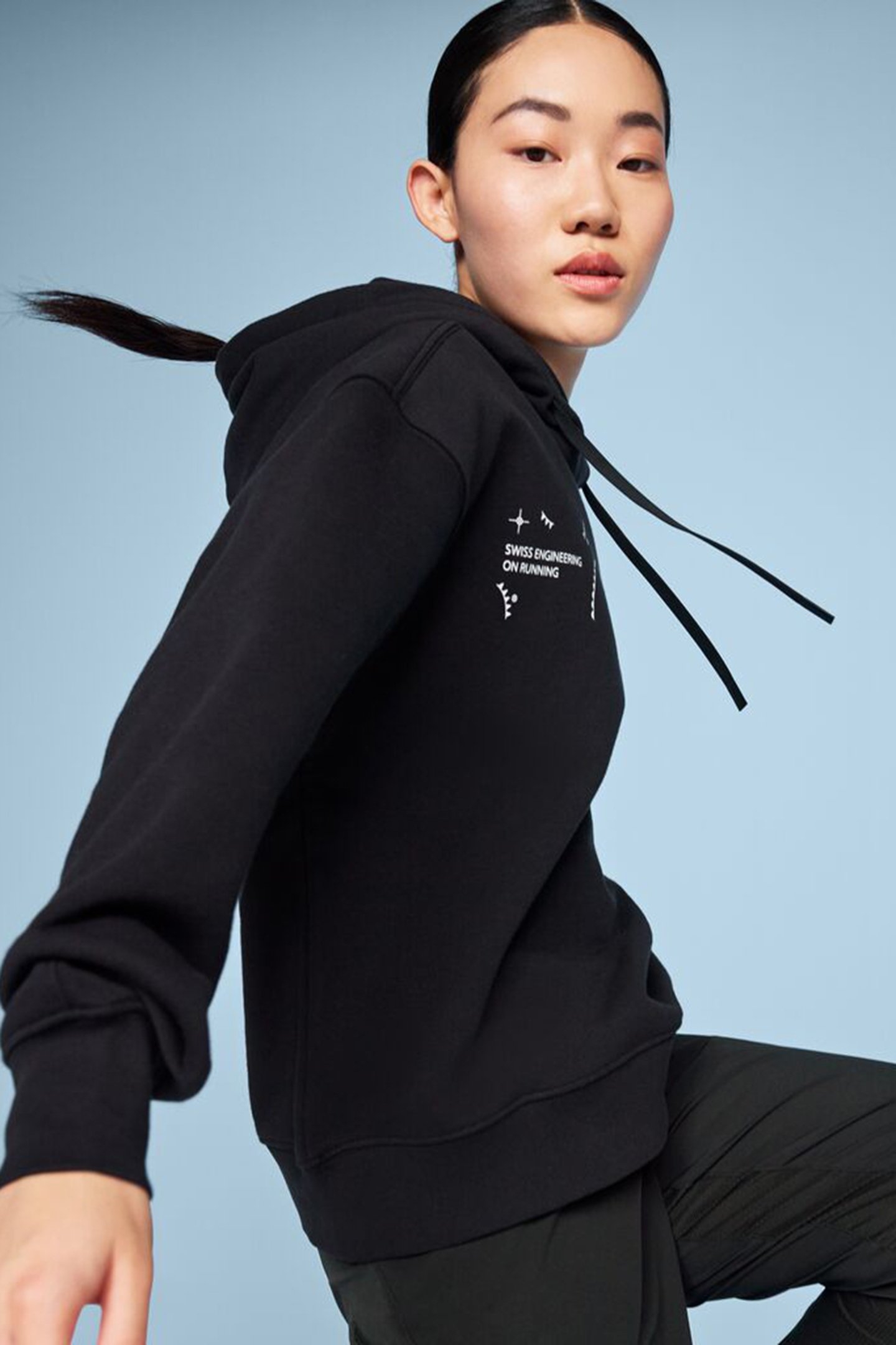 GRAPHIC CLUB HOODIE 1 BLACK WHITE 5