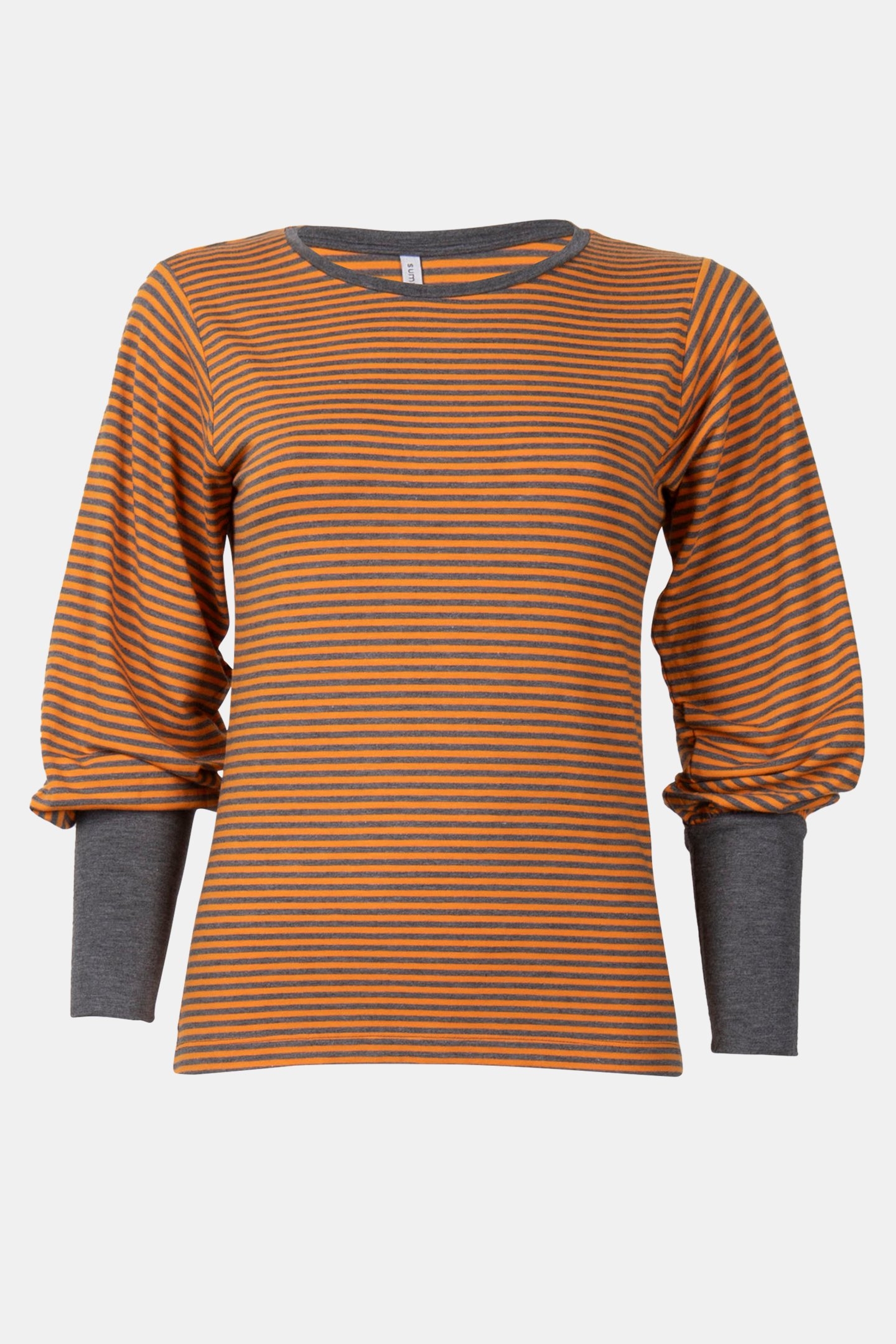 ROUND NECK TOP FINE STRIPE REDS 3