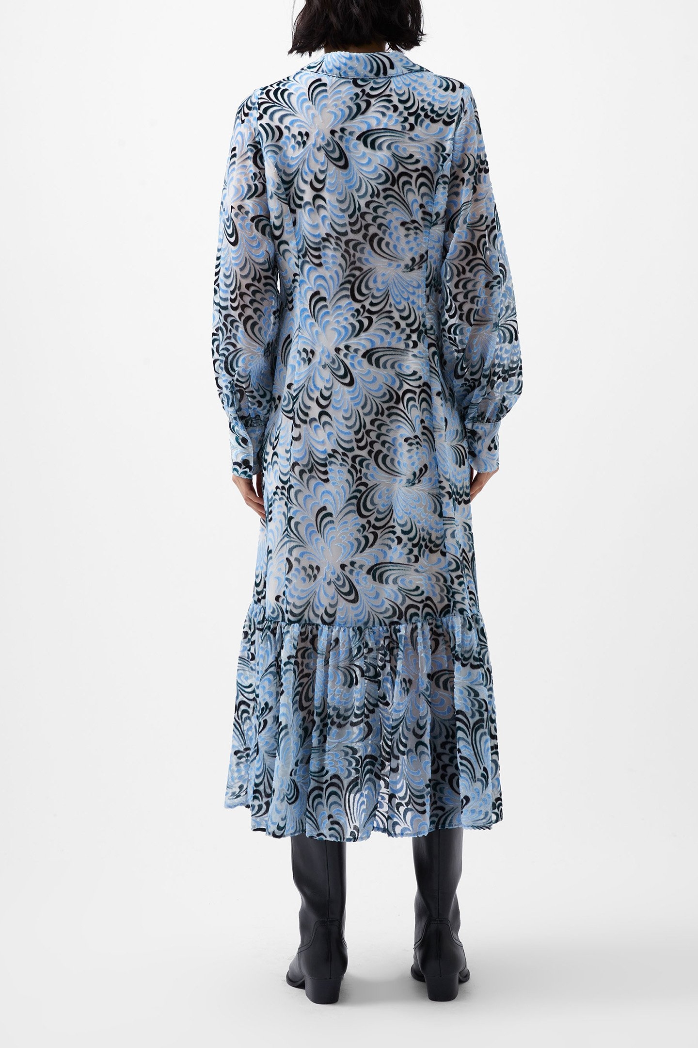 DIA DEVORE MAXI DRESS SUMMER WHITE/BLUE 2