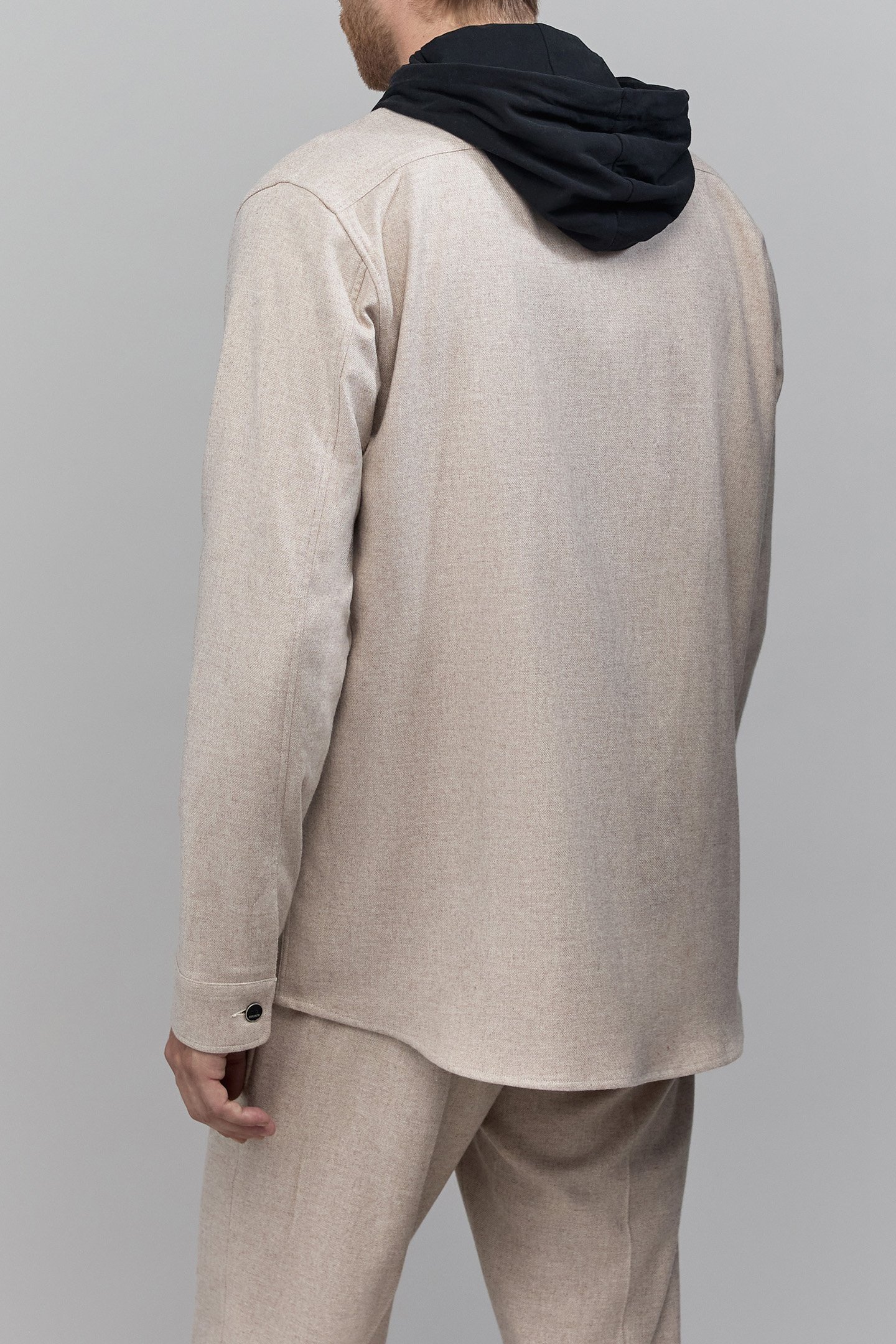 REGULAR NATURAL FLANNEL OVERSHIRT 2