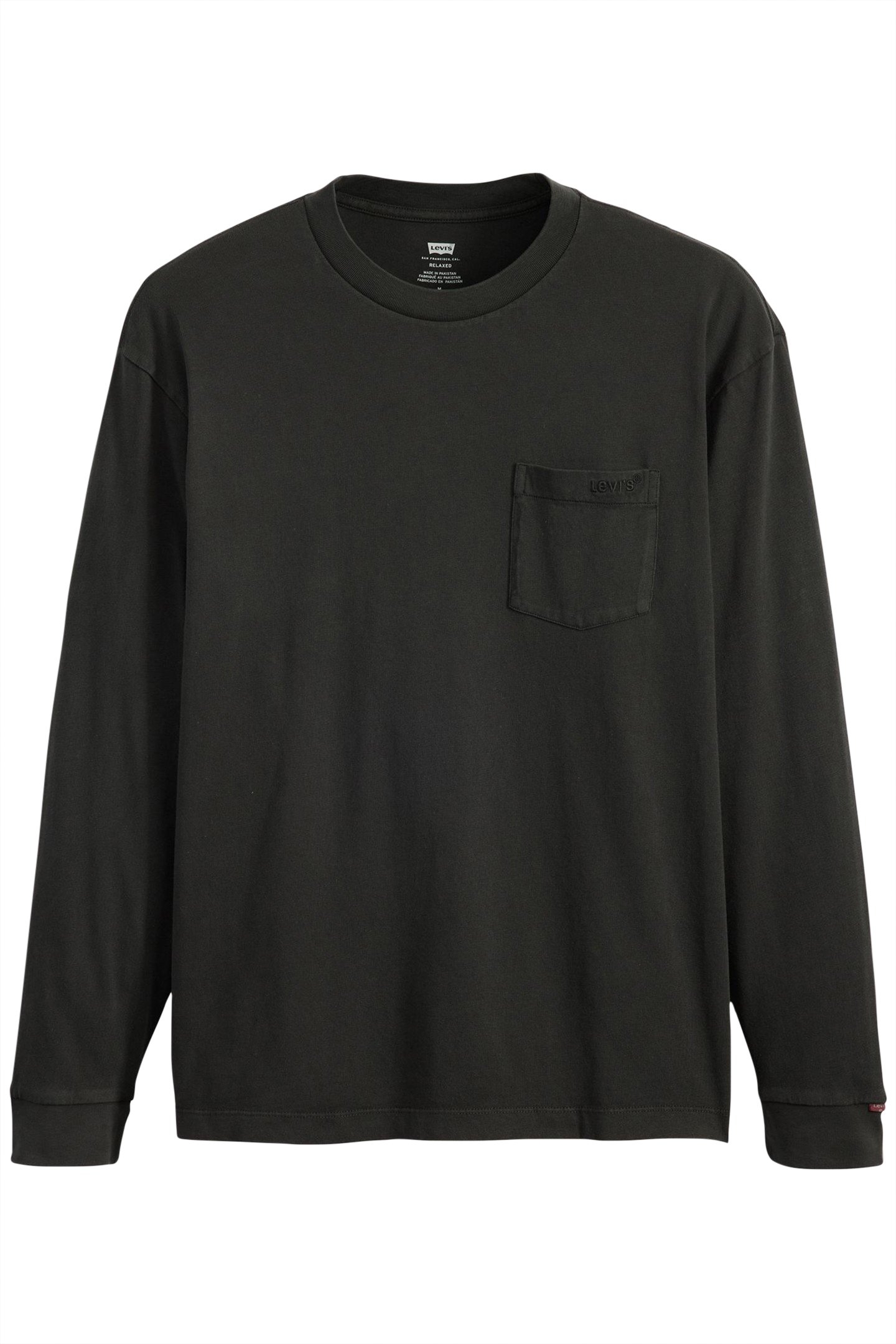 LS AUTHENTIC PKT TEE MINERAL BLACK 3