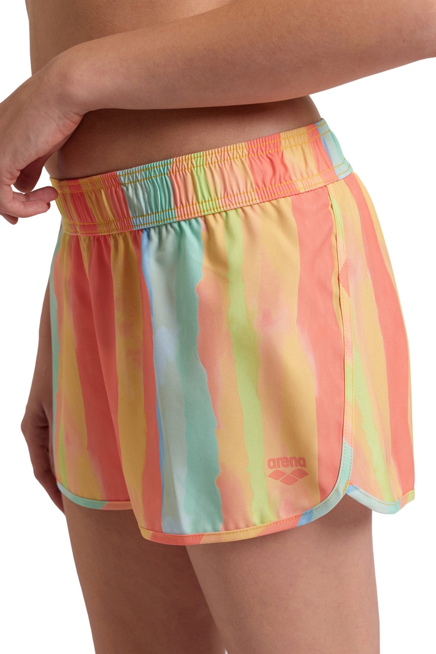 W ARENA WATER PRINTS BEACH SHORT MULTISTRIPES 4