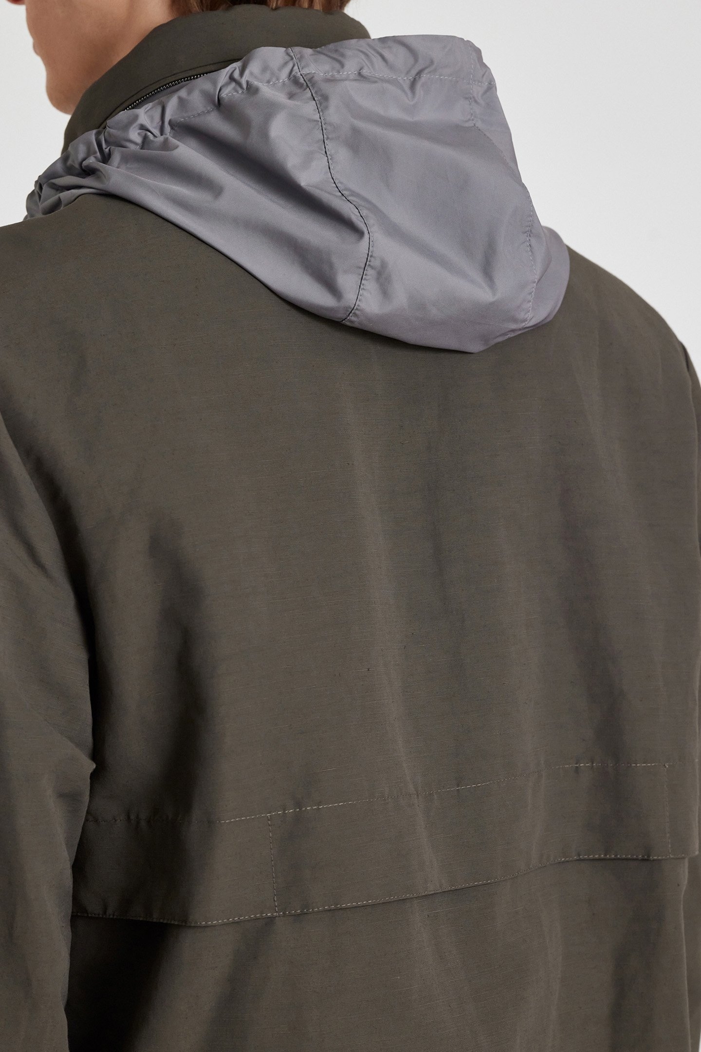 MENS ZIP FRONT JACKET DARK TAUPE 4