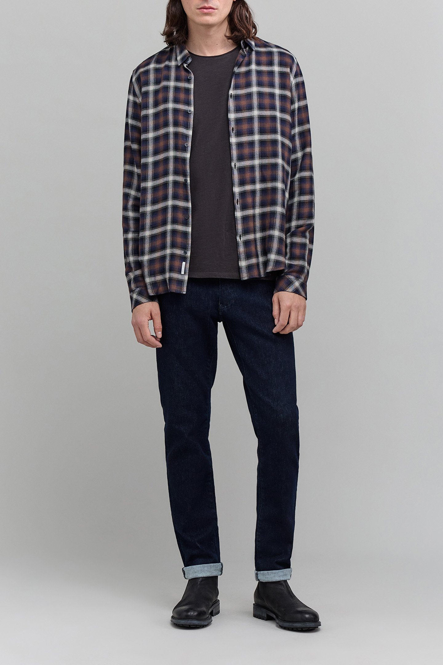 REGULAR CHOCOLATE PLAID SHIRT 3