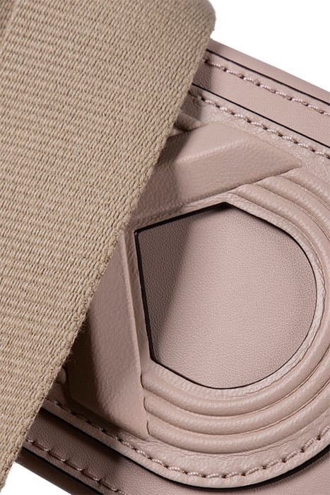 MEDIUM OVAL CROSSBODY BAG WITH LOGO IN SOFT PINK 5