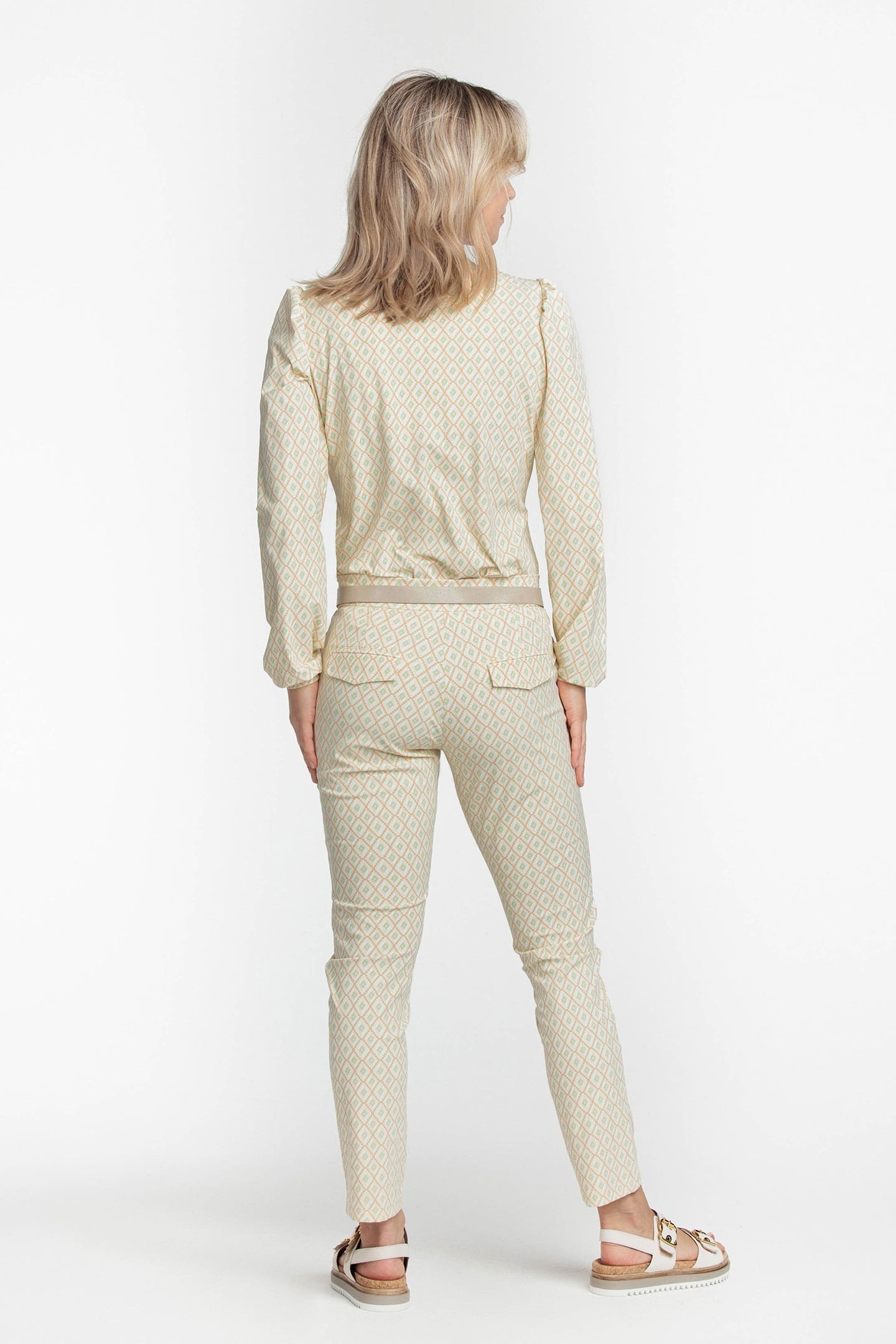 TROUSERS TRAVEL GEOMETRIC NEUTRALS PRINT NEUTRALS 2