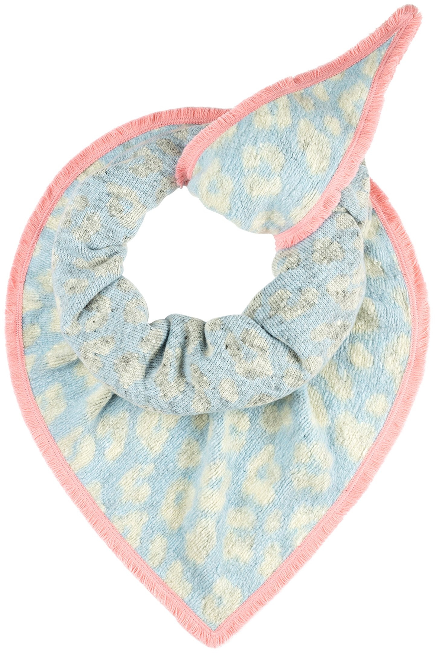 SHAWL - ANIMAL BLUE ECRU 1