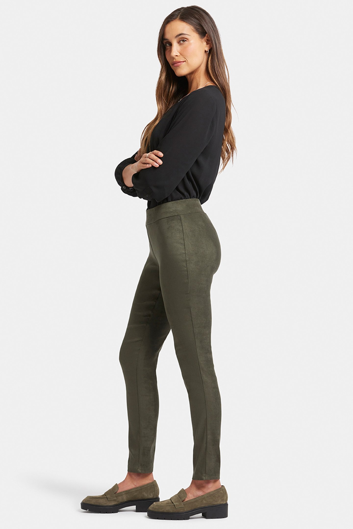 SUEDE BASIC LEGGING VINE LEAF 3