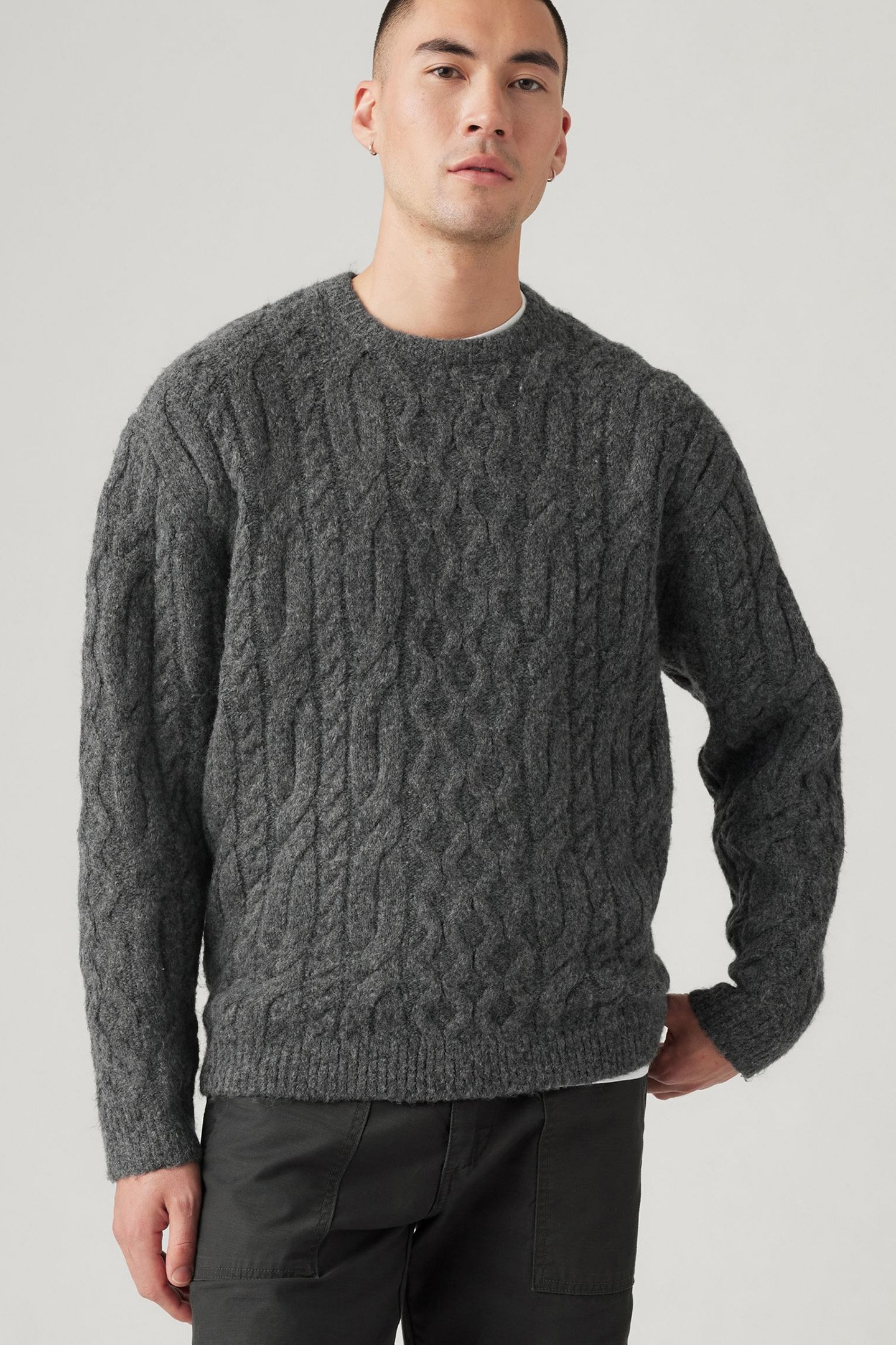 BATTERY CREWNECK SWEATER PARKSIDE CABLE 4