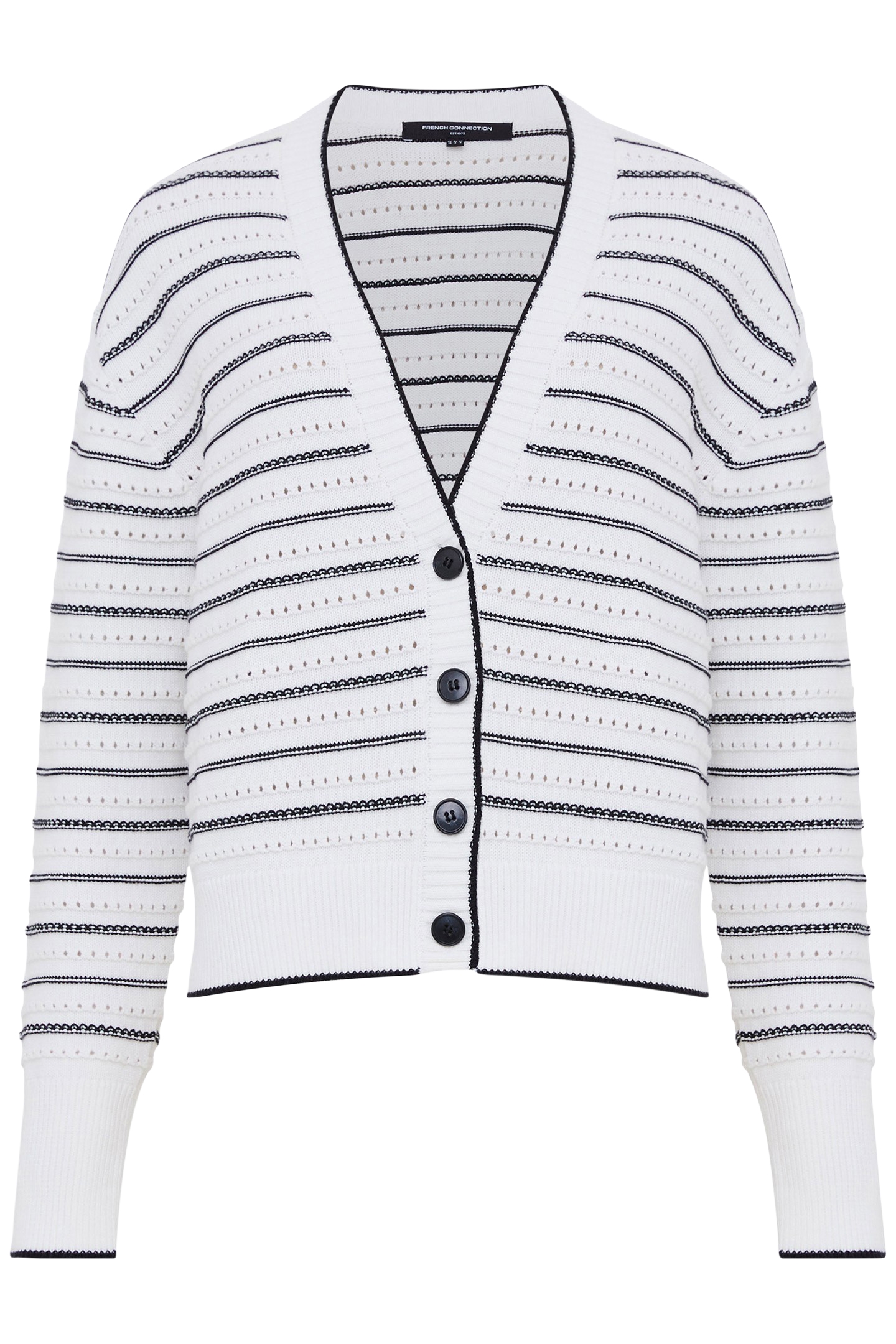 OSKIE L/S CARDIGAN WINTER WHITE/MOONLES 4